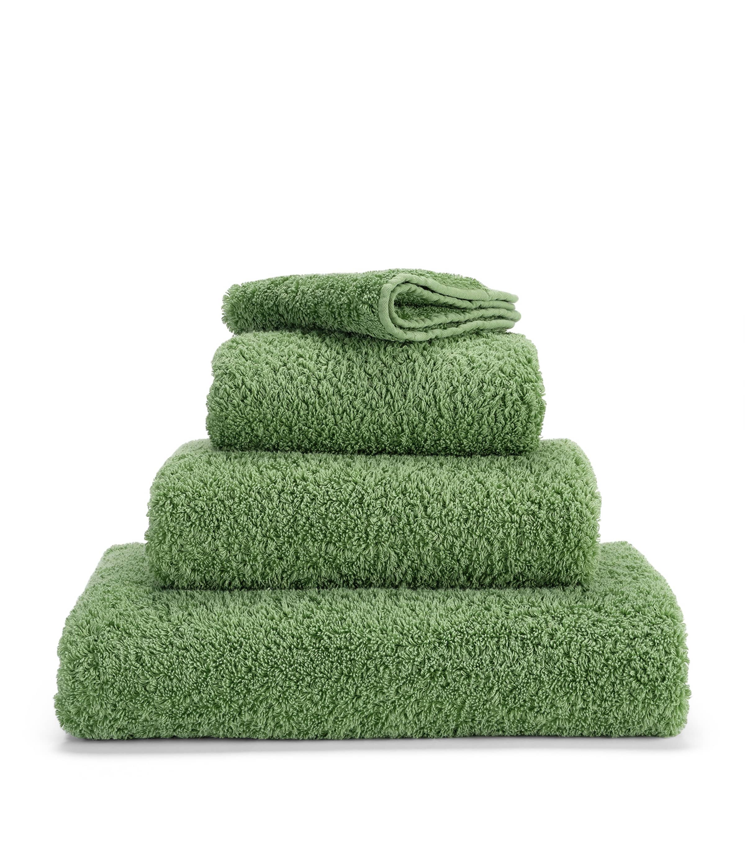 Abyss & Habidecor Super Pile Face Cloth In Green