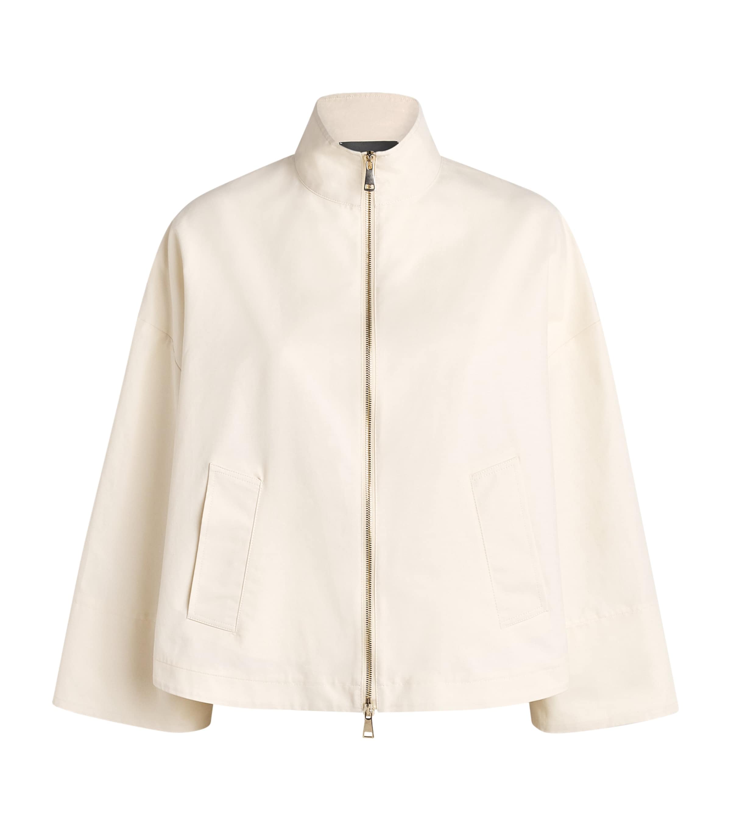 Fabiana Filippi Womens Cotton-Blend Caban Jacket Burro Image 1