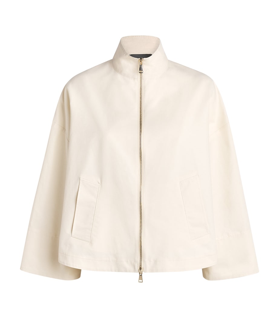 Fabiana Filippi Womens Cotton-Blend Caban Jacket Burro Image 1