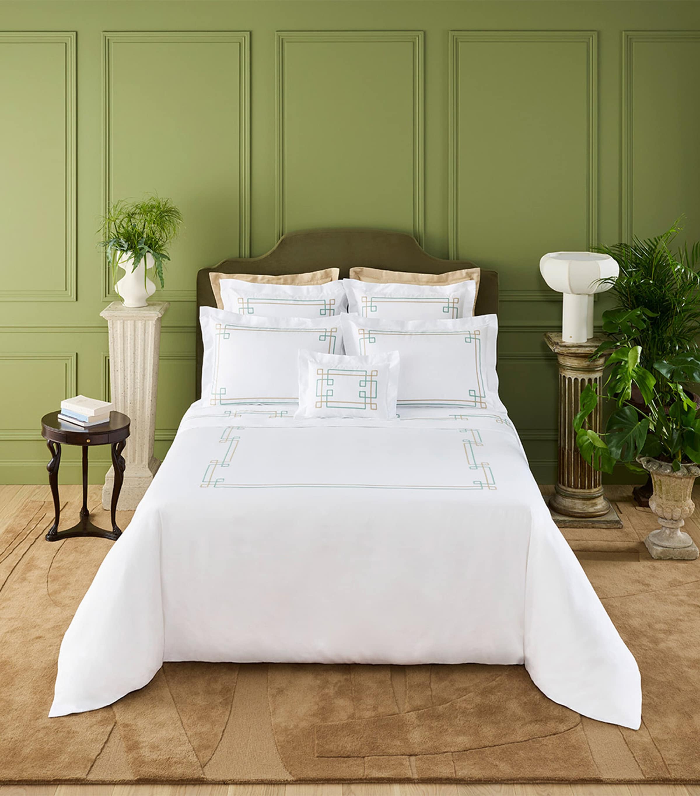 Yves Delorme Villa Double Duvet Cover (200cm x 200cm) Multicoloured Image 2