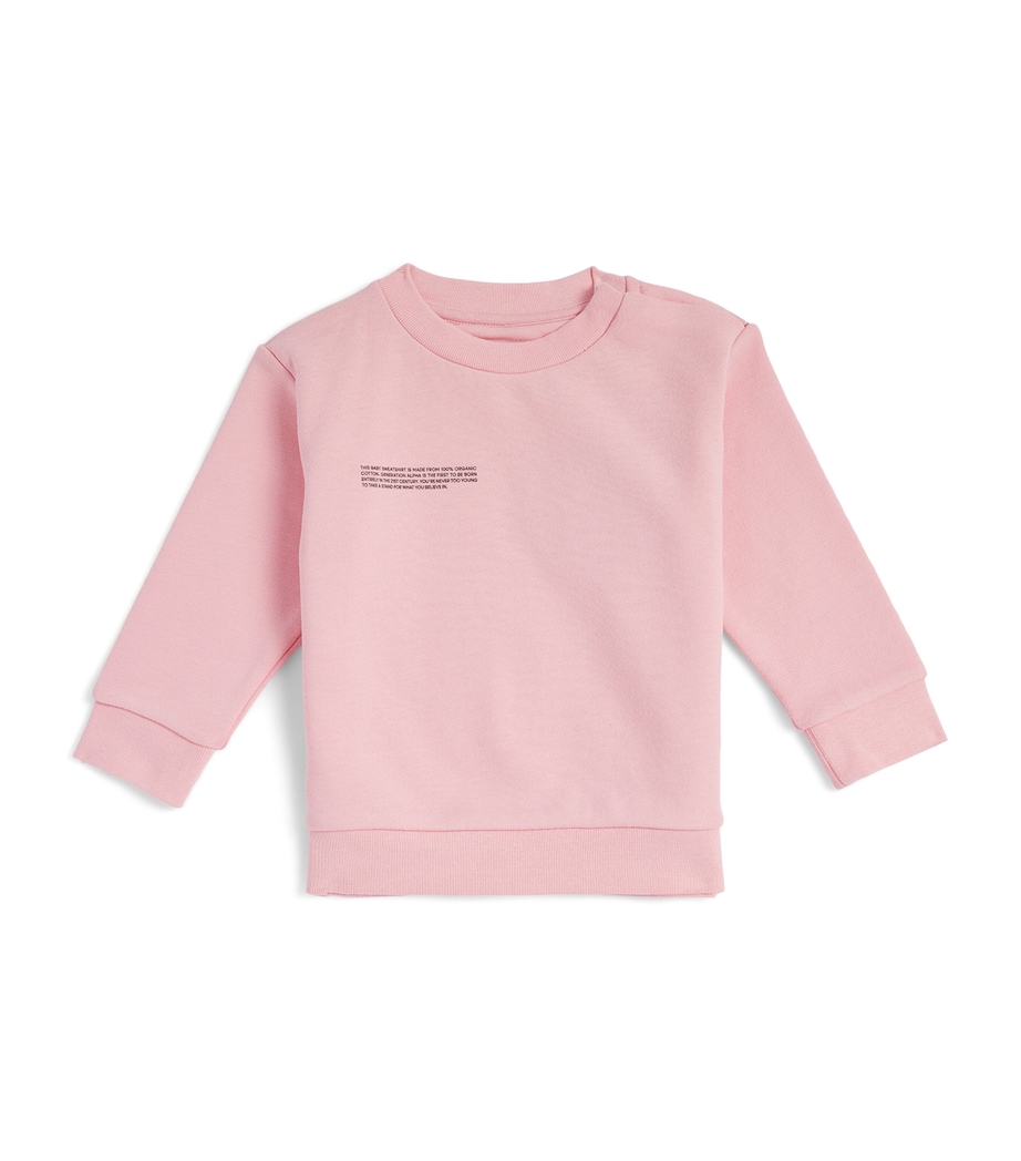 Organic Cotton Sweatshirt (3-24 Months) SAKURA PINK Image 1