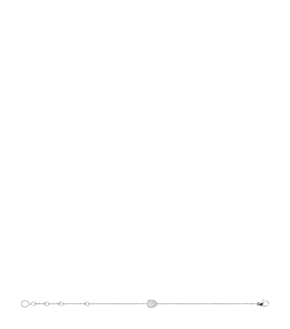 Extra Small White Gold and Diamond Serpent Bohème Motif Bracelet WHITE Image 2