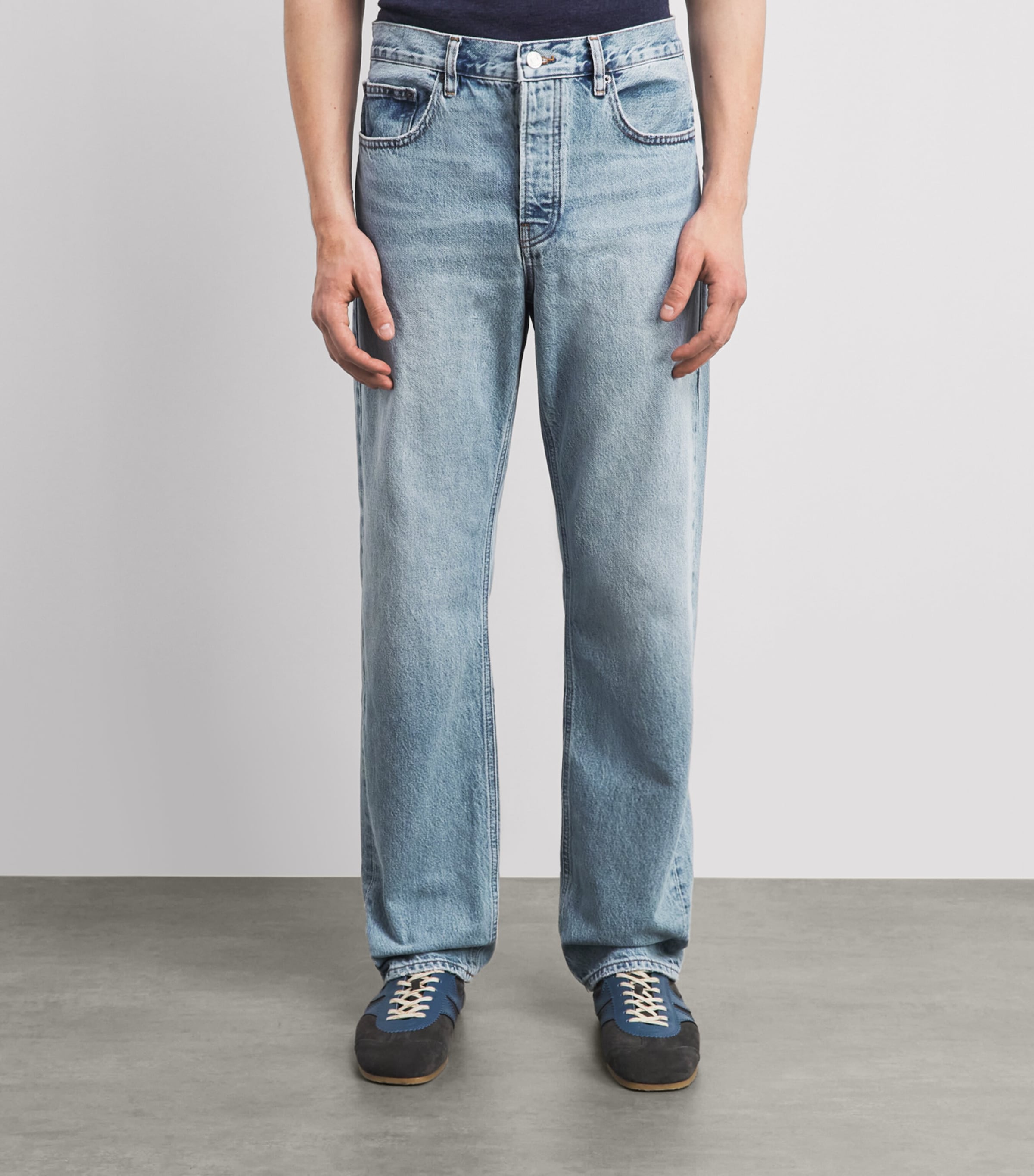 FRAME Mens The Straight Jeans Fldt Image 4