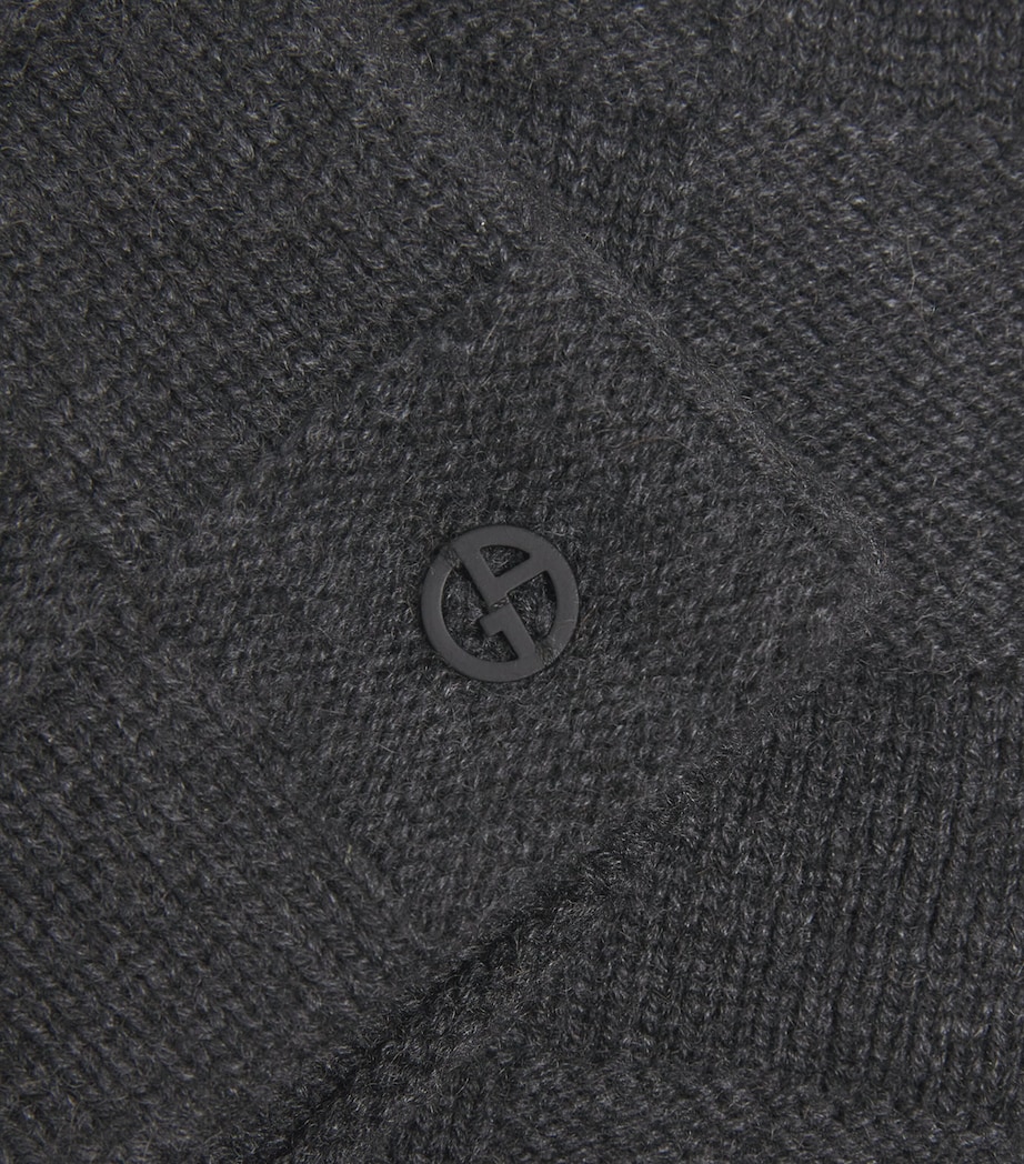 Cashmere Patchwork Beanie O8030 Image 3