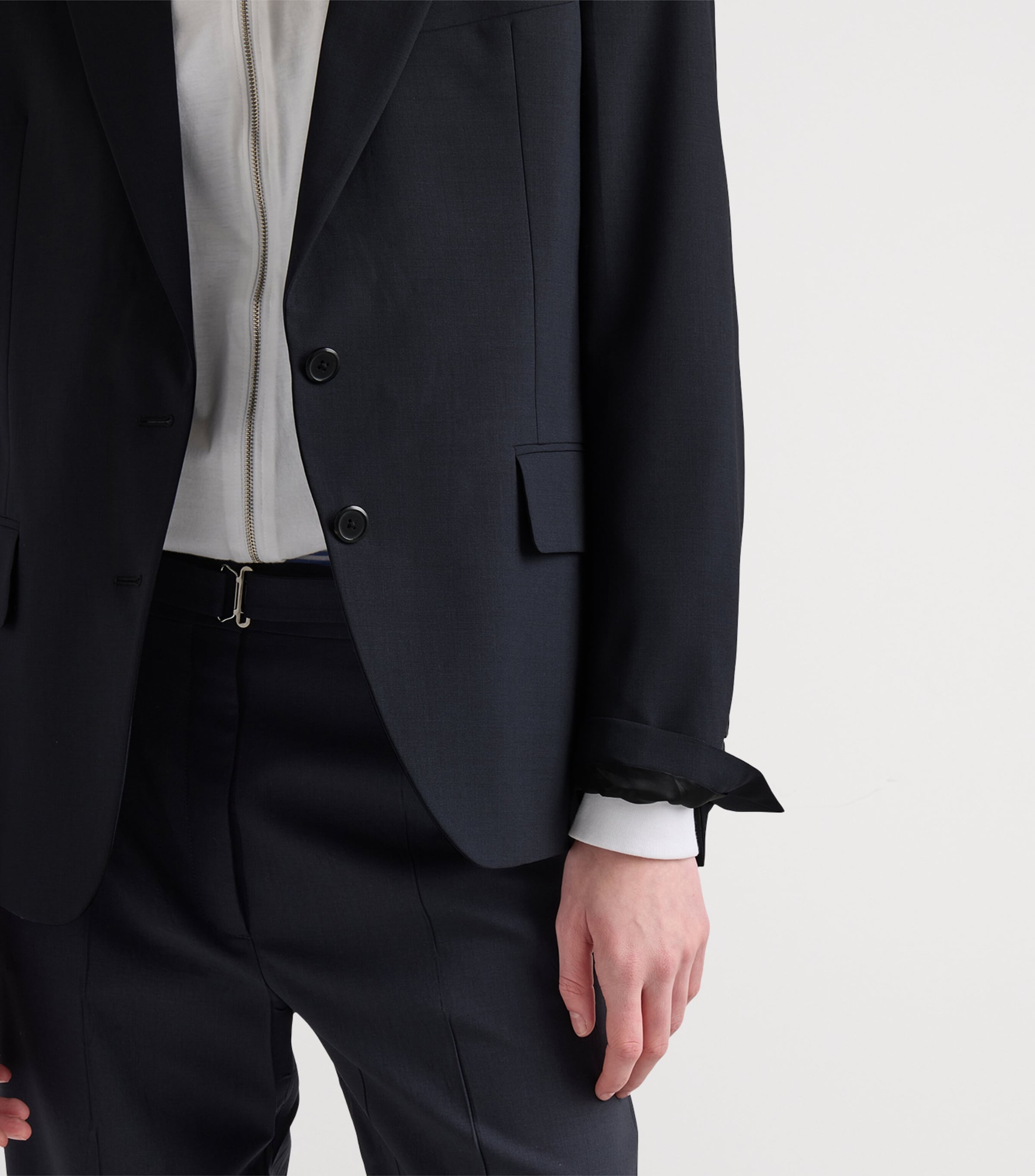 Prada Womens Wool Single-Breasted Blazer Image 4