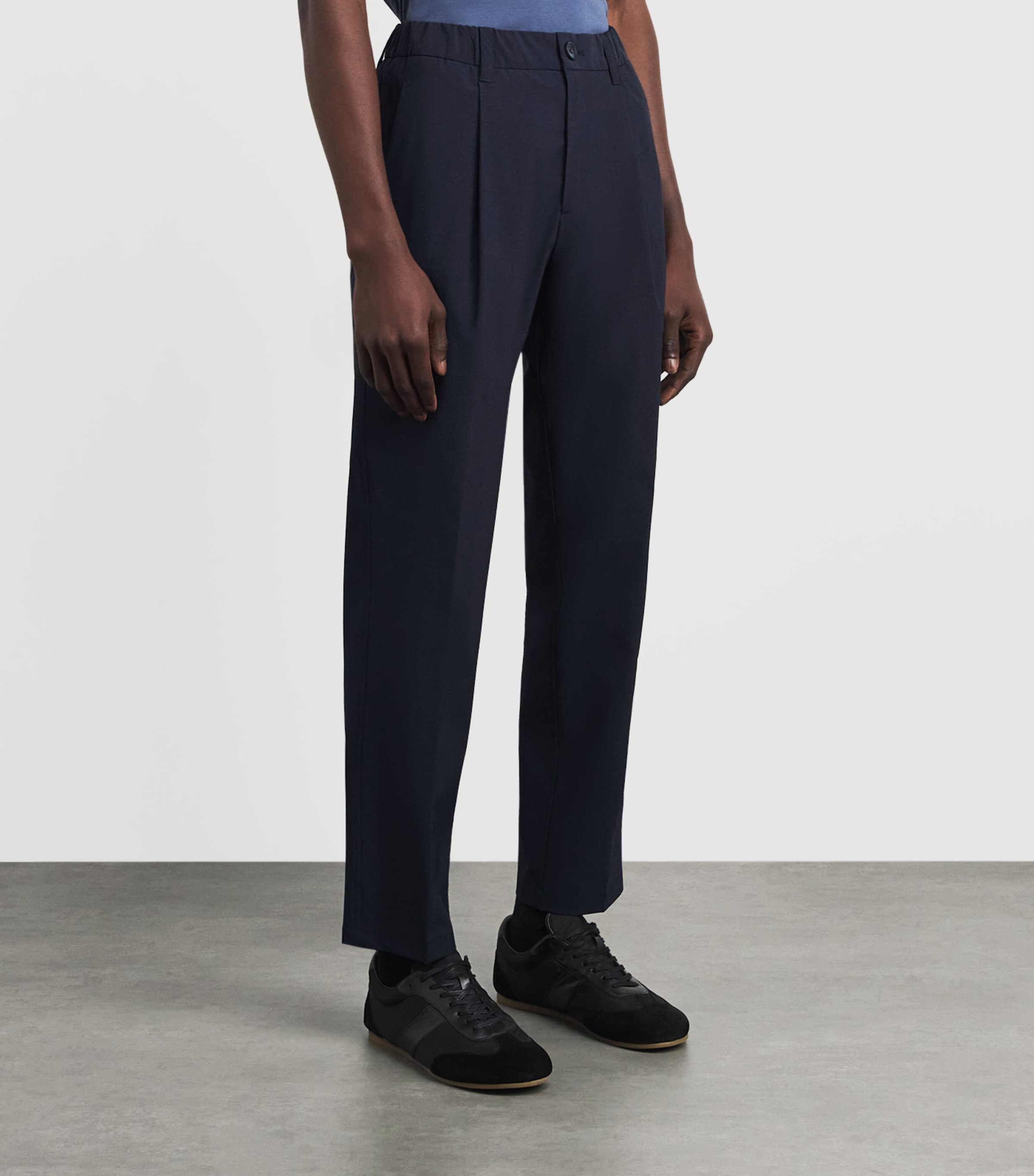 Herno Mens Technical Cargo Trousers Blue Image 4