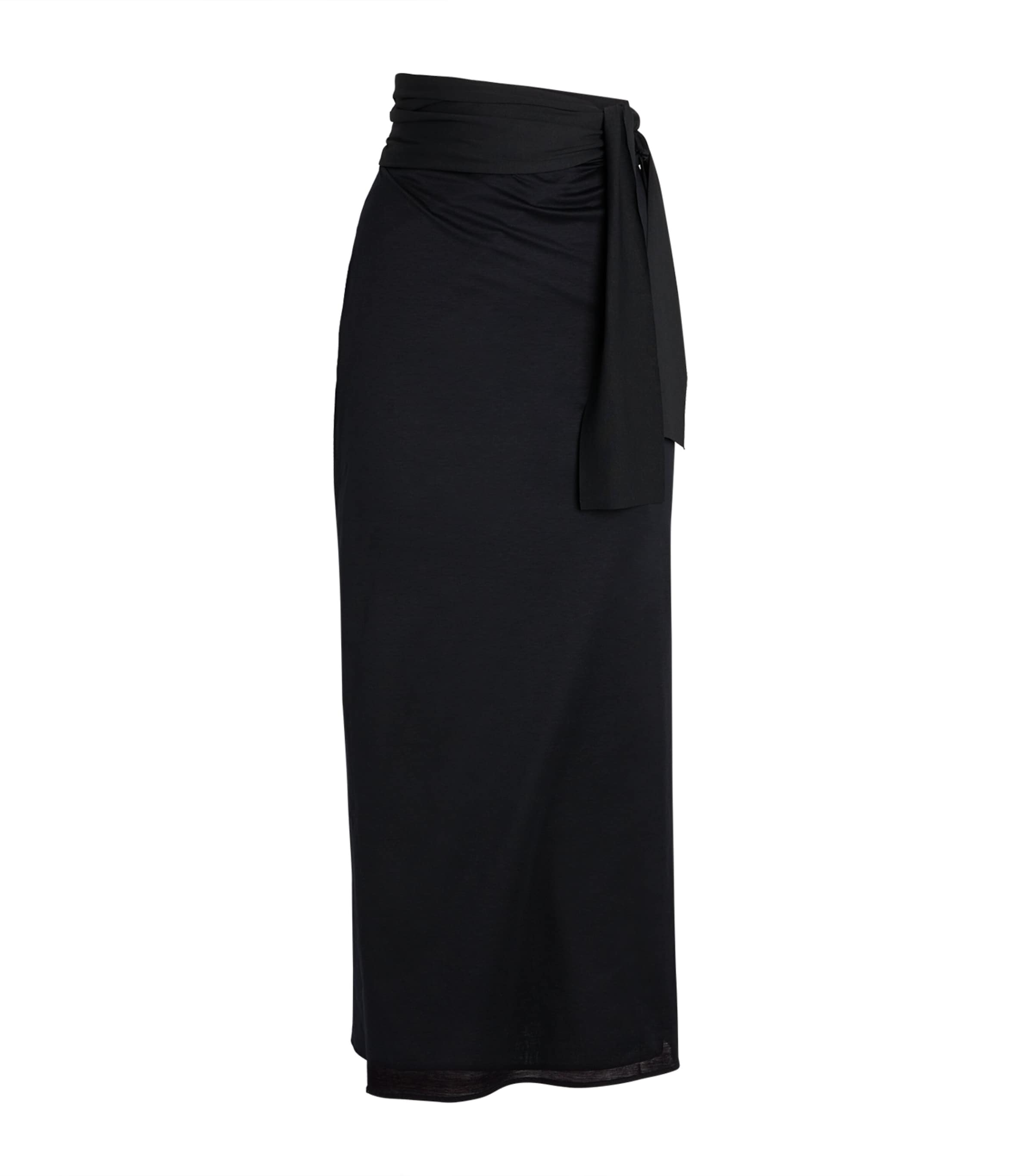 Eres Peplum Cover-up Skirt In Black