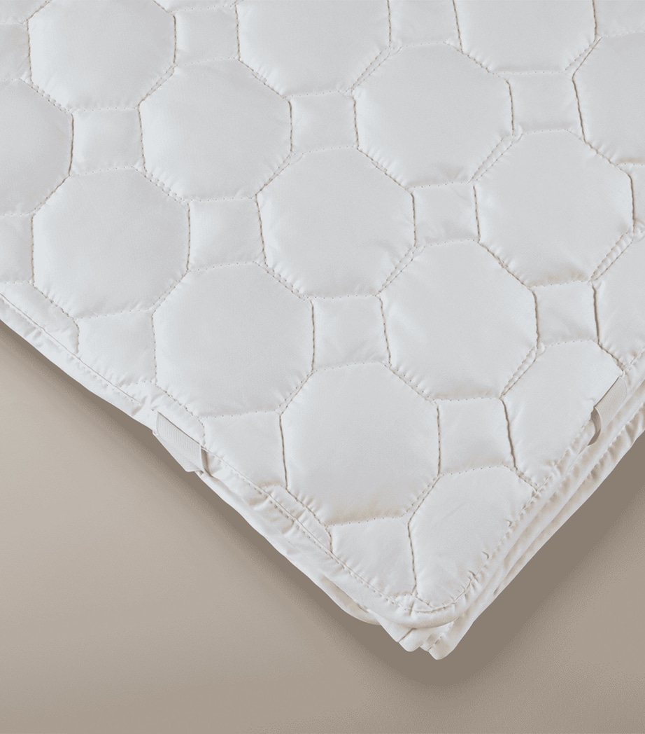 Pure Cotton Super King Mattress Protector (180cm x 200cm) WHITE Image 3