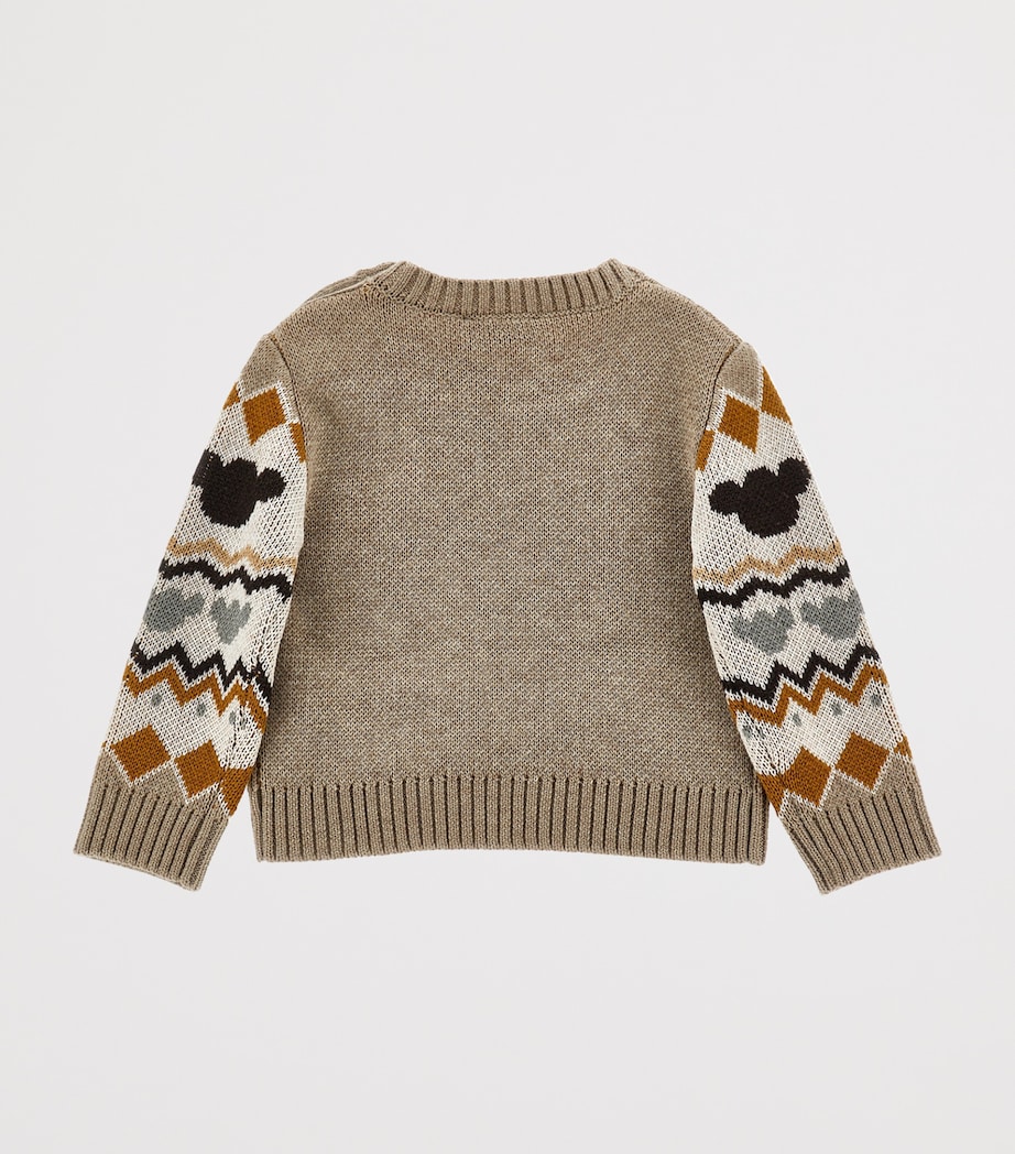 Little Bear Sweater (6-24 Months) PANNA/GRIGIO Image 2