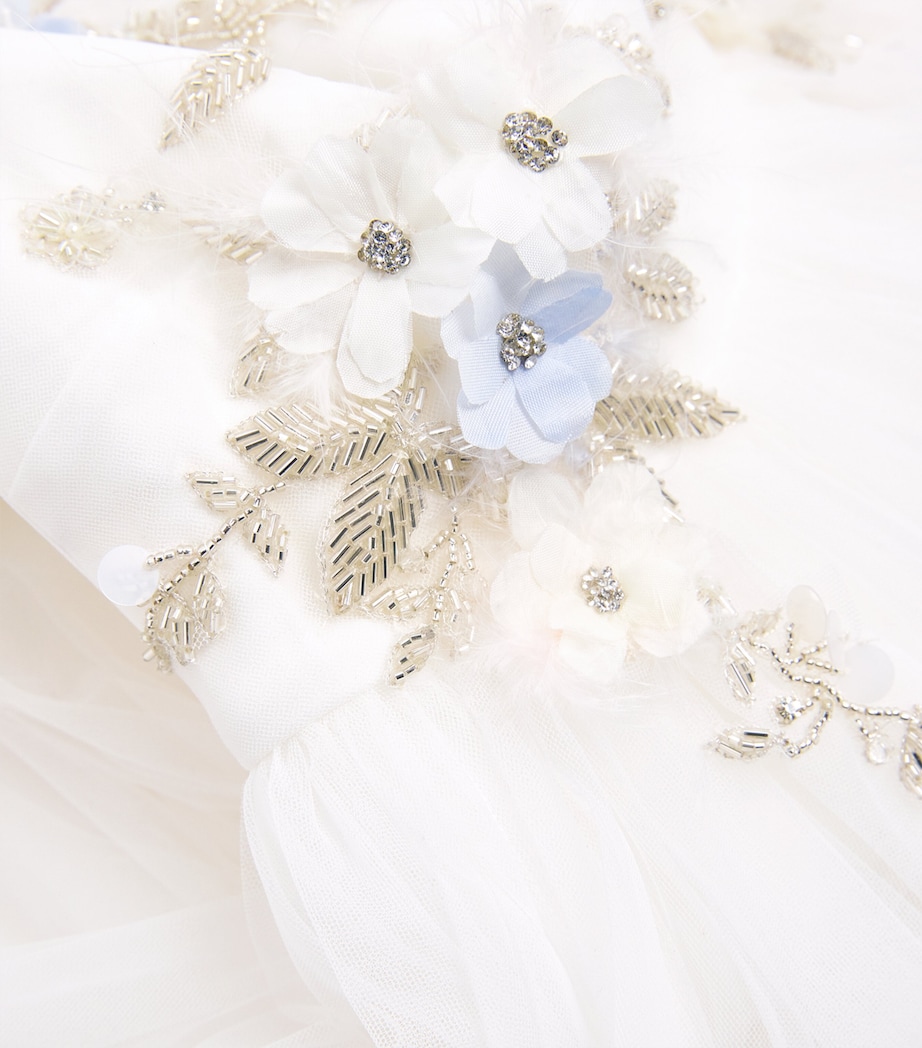 Embroidered Tulle Dress (2-14 Years) WHITE Image 3