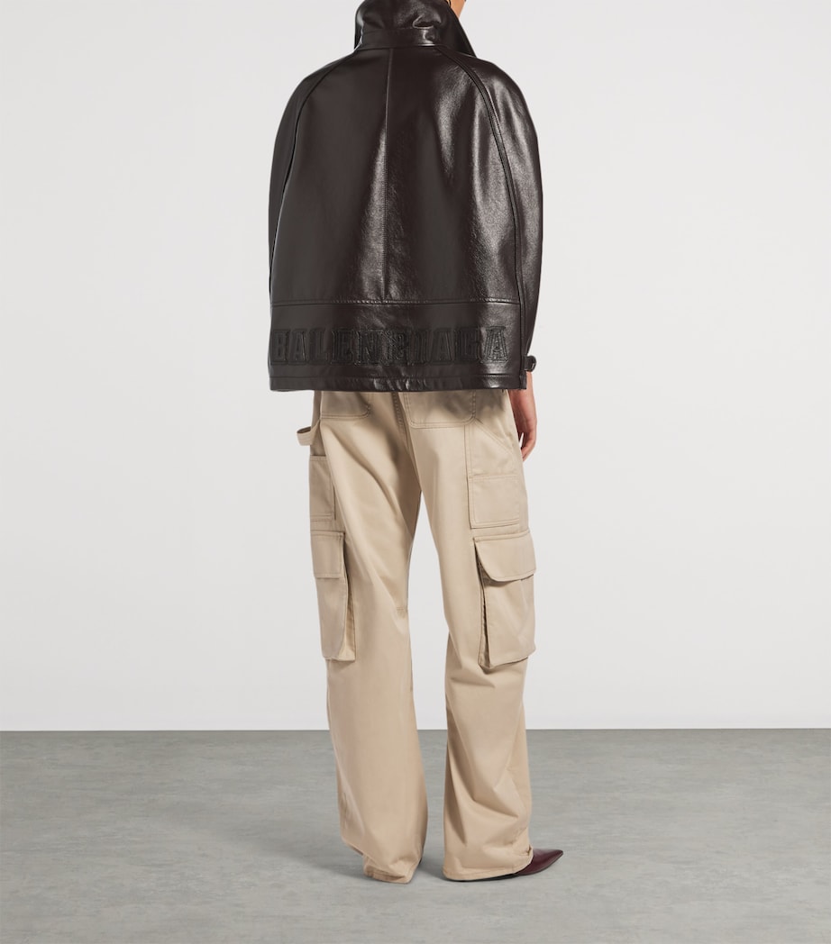 Balenciaga Womens Cotton Cargo Trousers Image 3