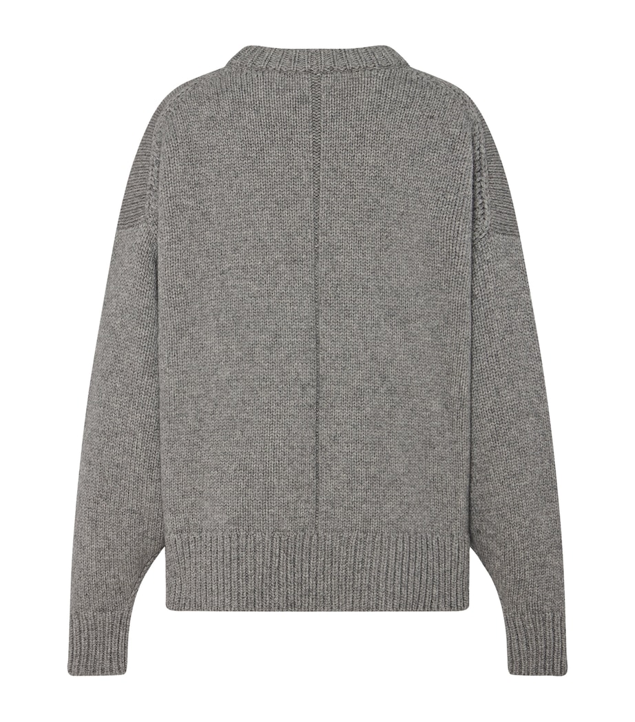 Ophelia Wool-Cashmere Sweater GREY MELANGE Image 2