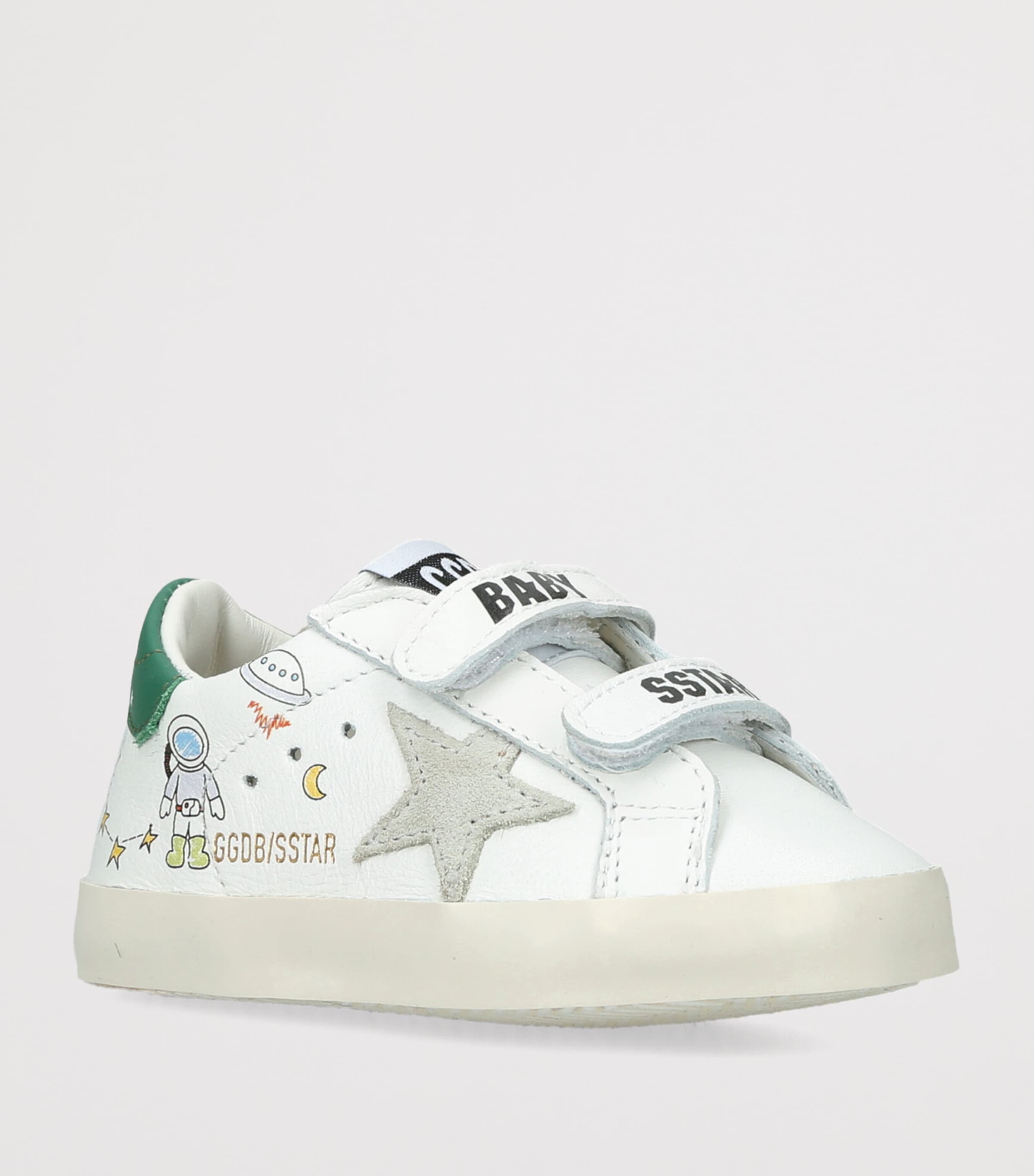 Golden Goose Leather Baby School Astronaut Sneakers White/comb Image 2
