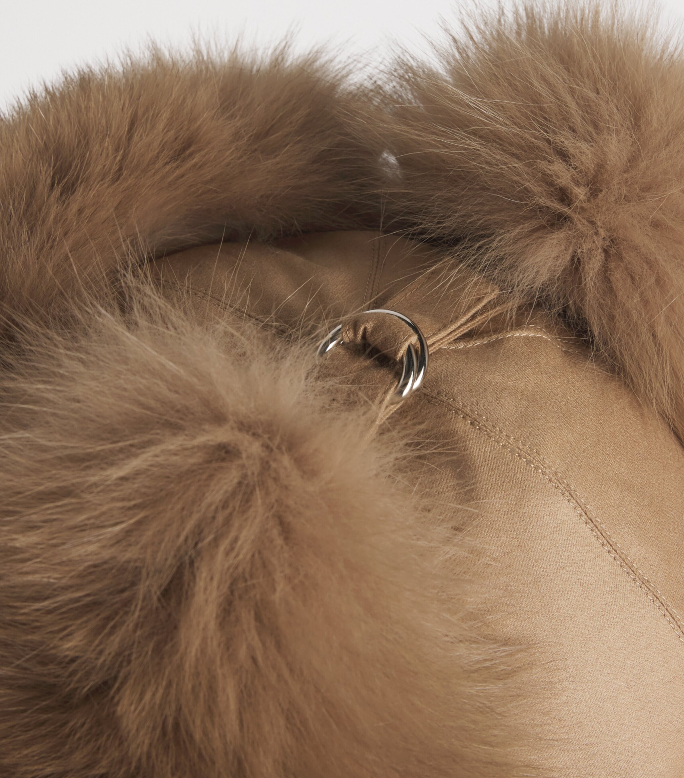 Yves Salomon Womens Fox Fur-Virgin Wool Chapka Hat Image 5