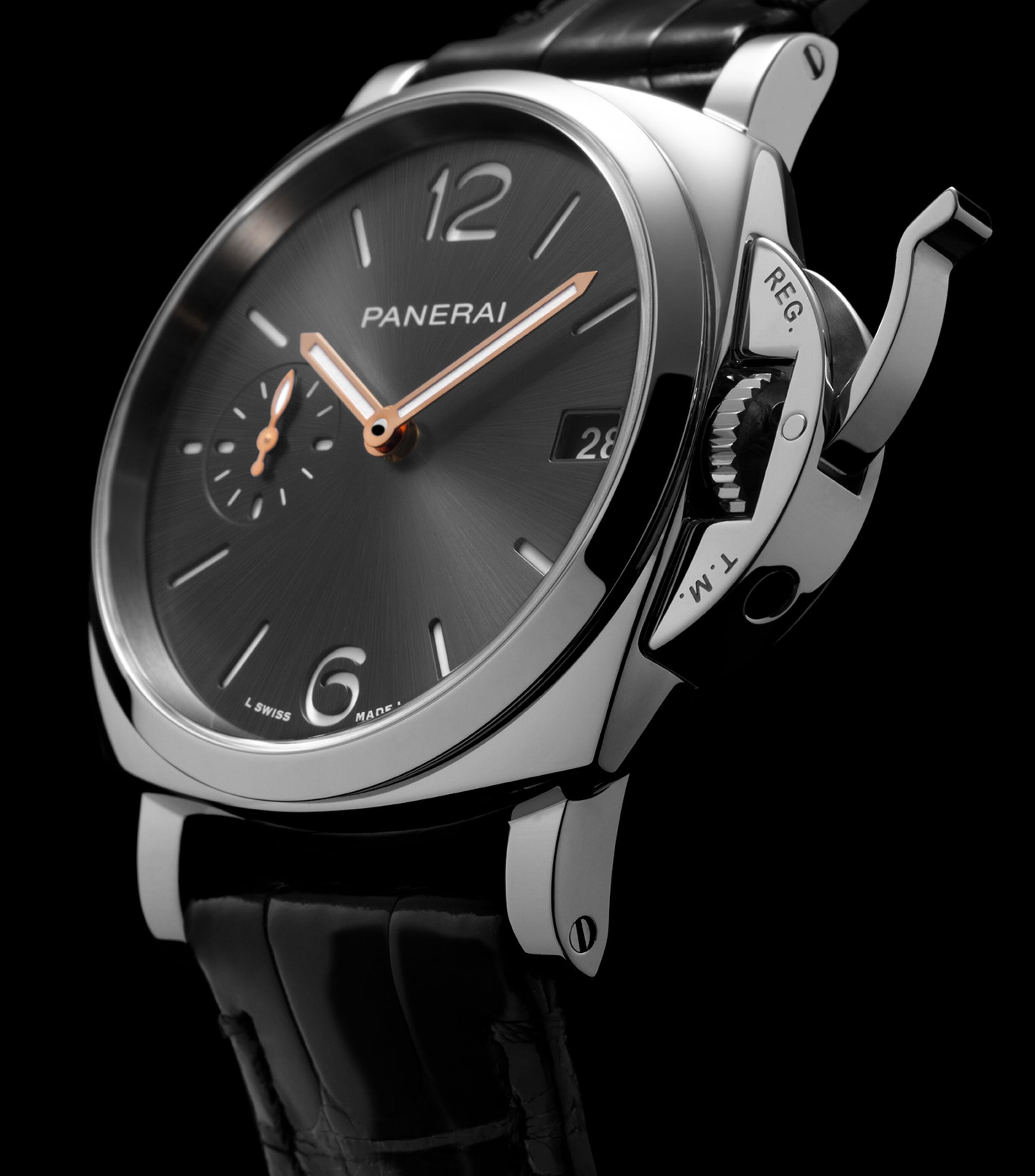 Stainless Steel Luminor Due Watch 38mm GREY Image 5
