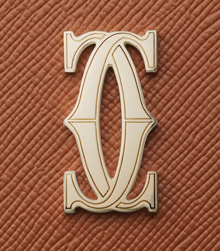 Leather C de Cartier Card Holder CARAMEL Image 2