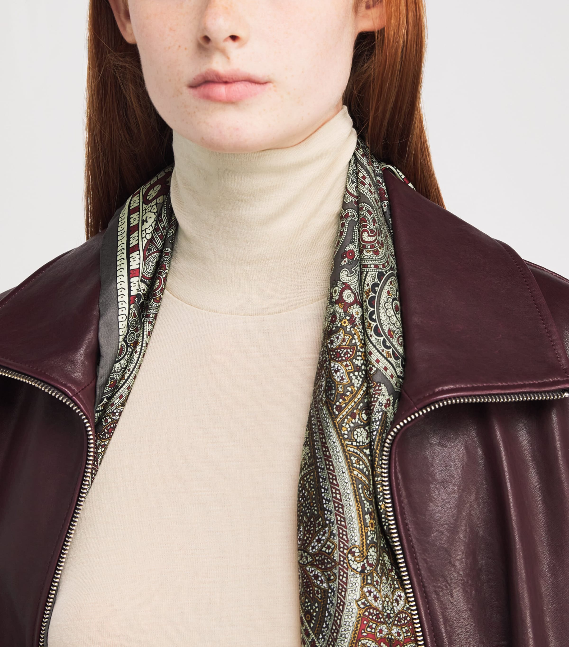 Long-Sleeve Rollneck Top BEIGE Image 6