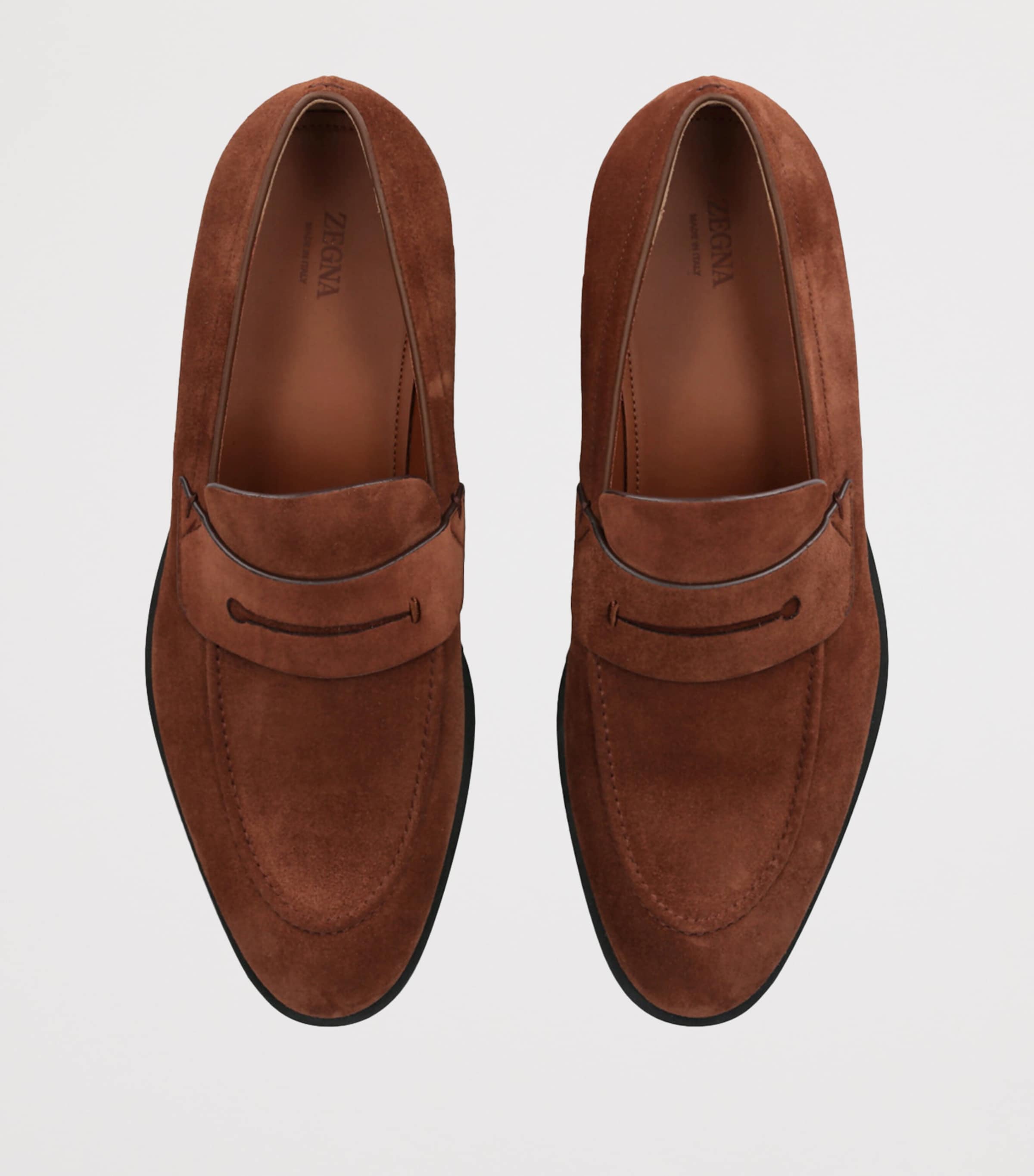 Suede Classic Loafers BROWN Image 4