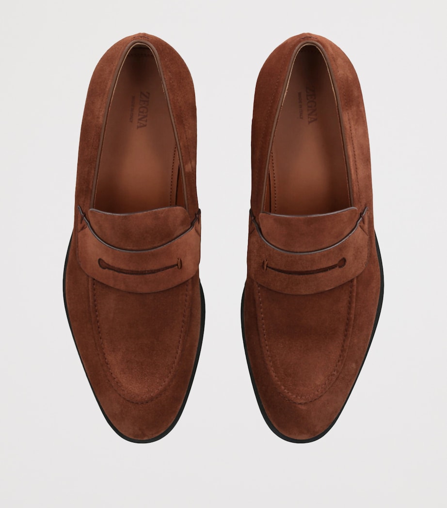 Suede Classic Loafers BROWN Image 4
