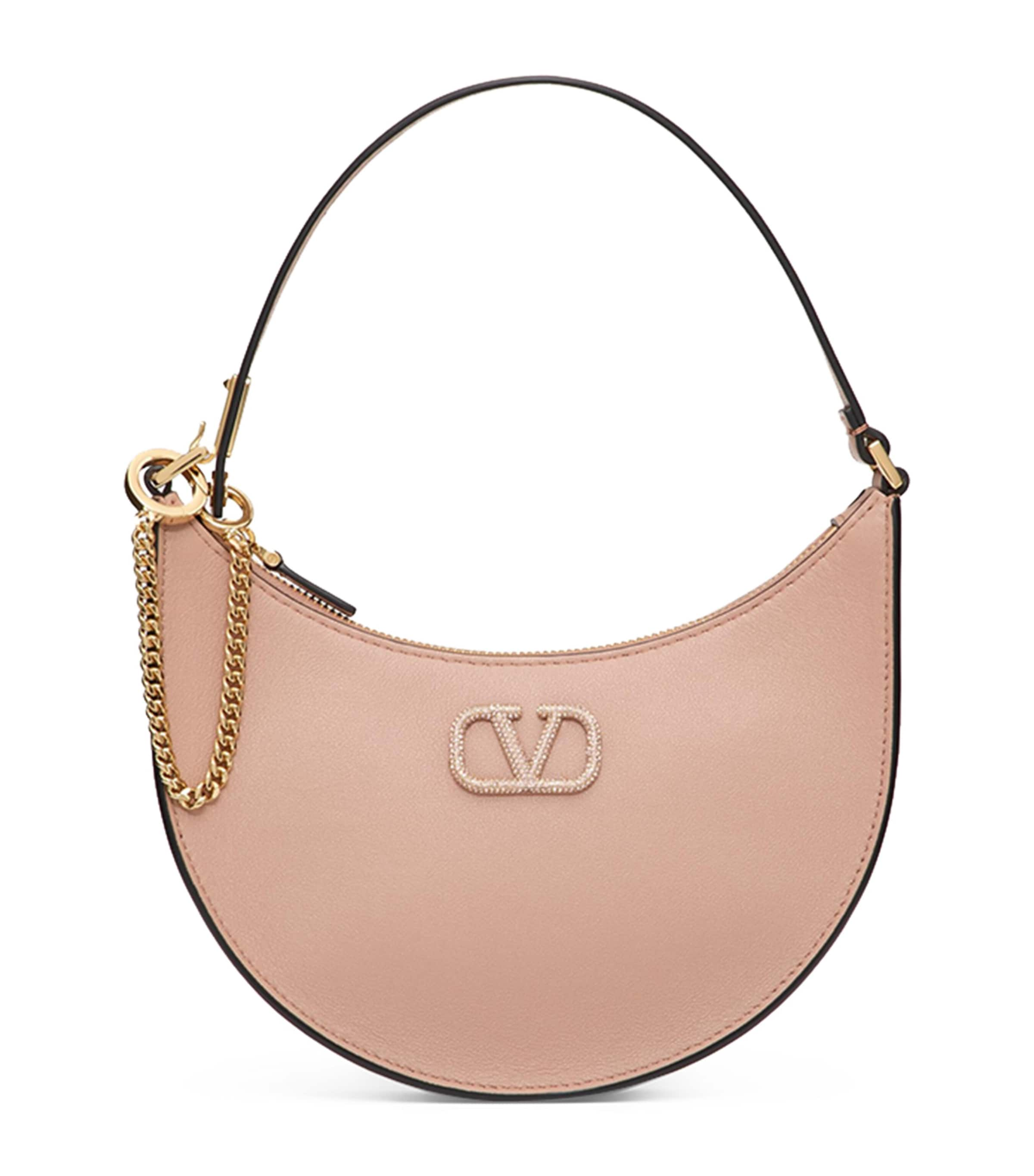 Valentino Garavani Mini Vlogo Signature Top-handle Bag In Beige