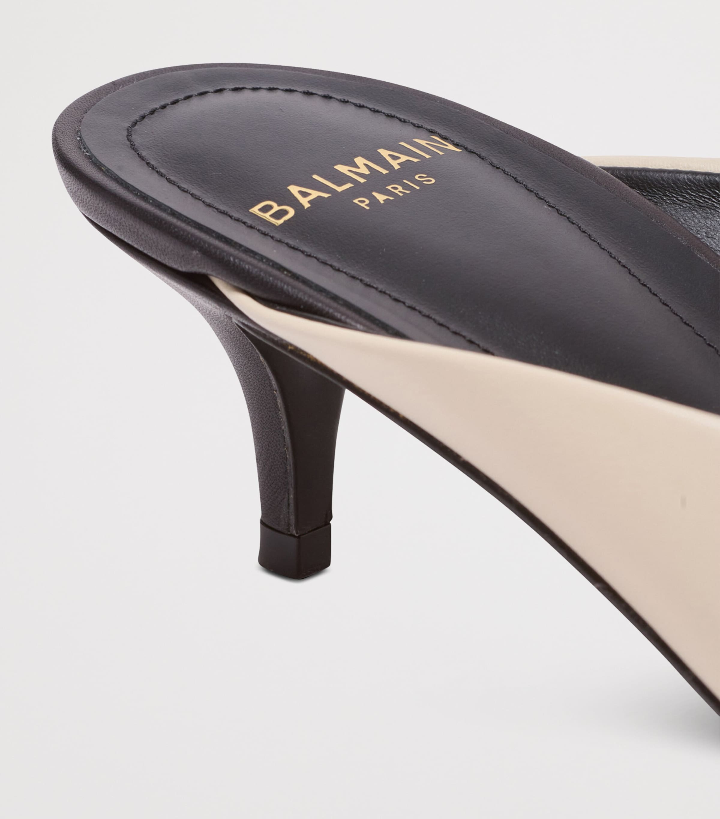 Leather Sync Mules 50 0AI IVOIRE Image 3