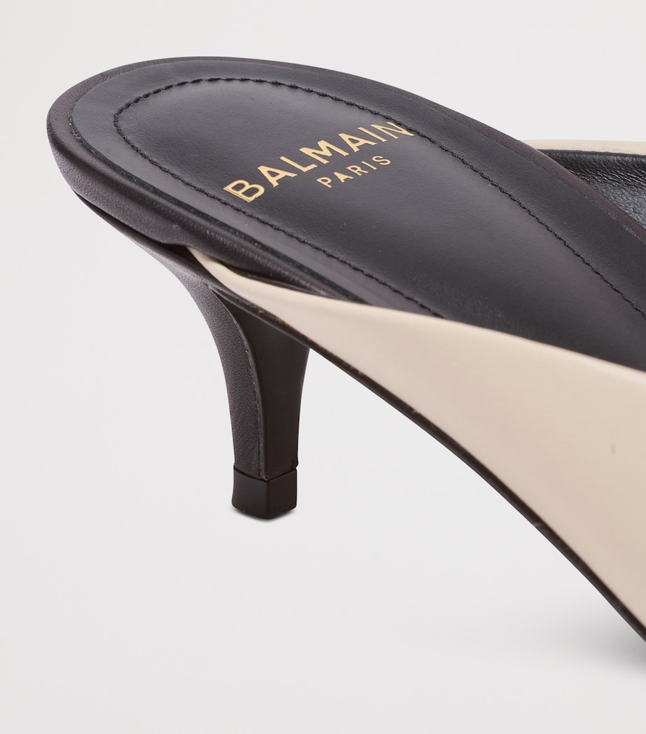 Leather Sync Mules 50 0AI IVOIRE Image 3