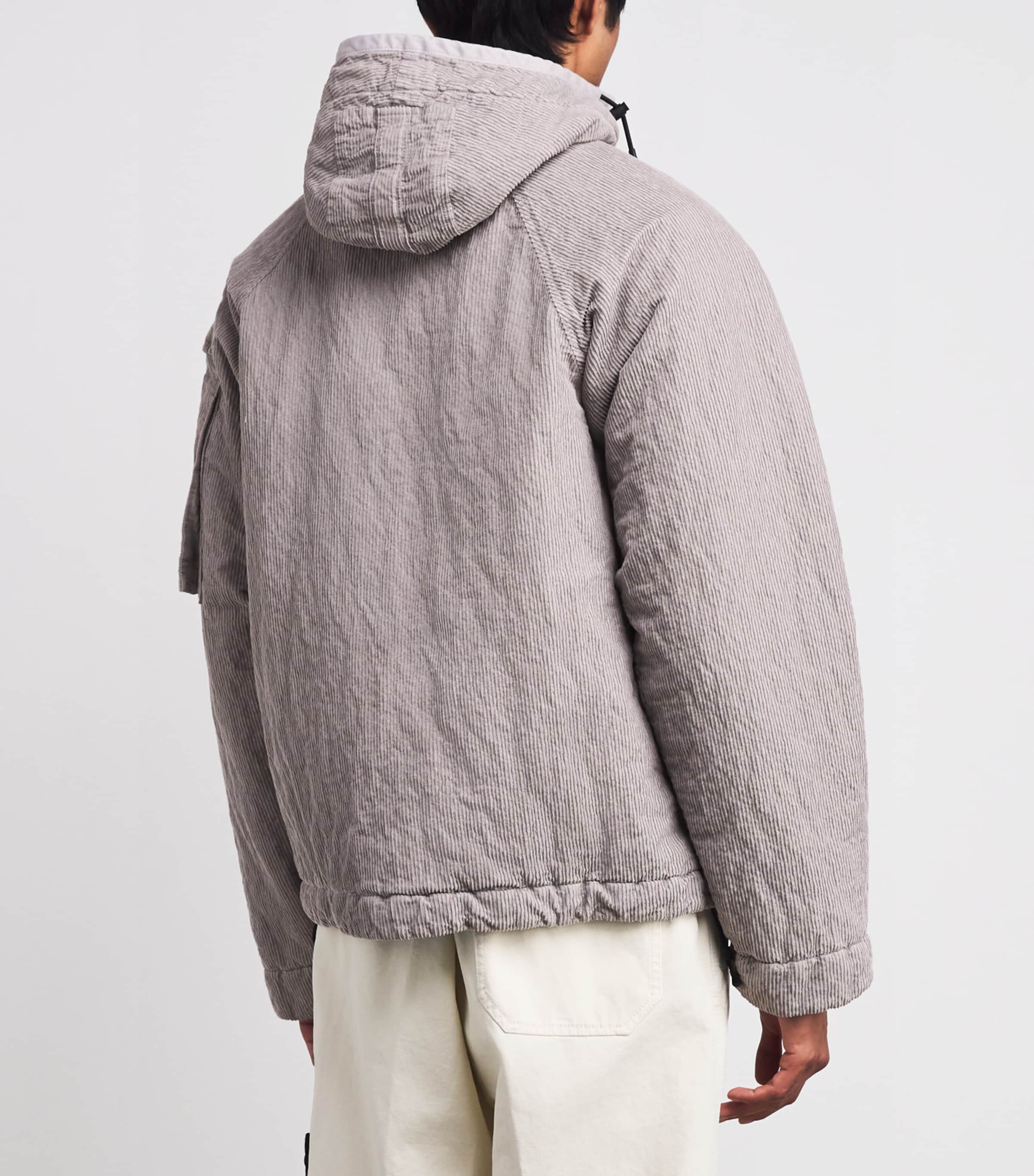 Stone Island Grey Cotton-Blend Corduroy Anti-Drop Field Jacket