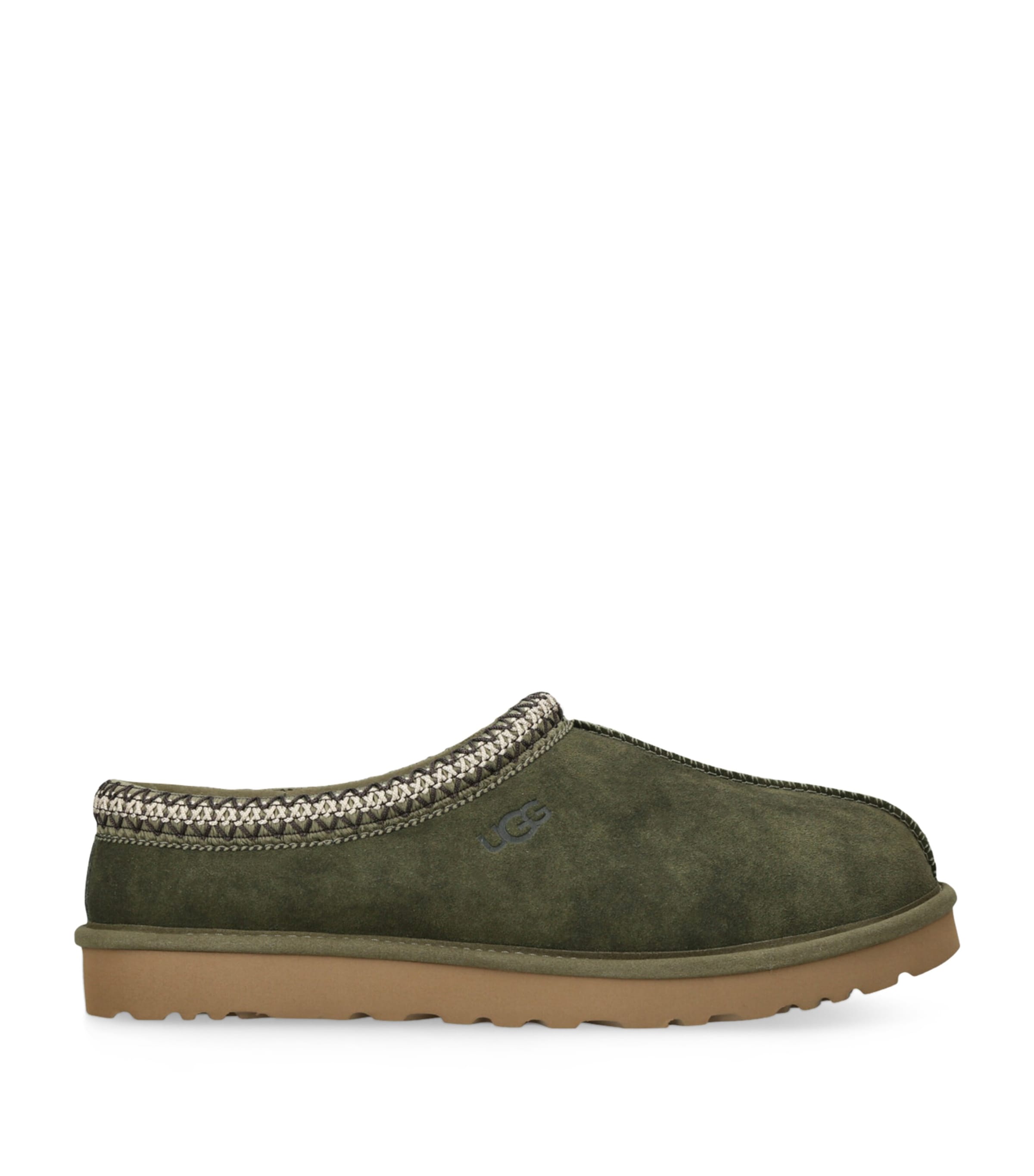 Ugg Tasman Baxter Slippers Burnt Olive In Green