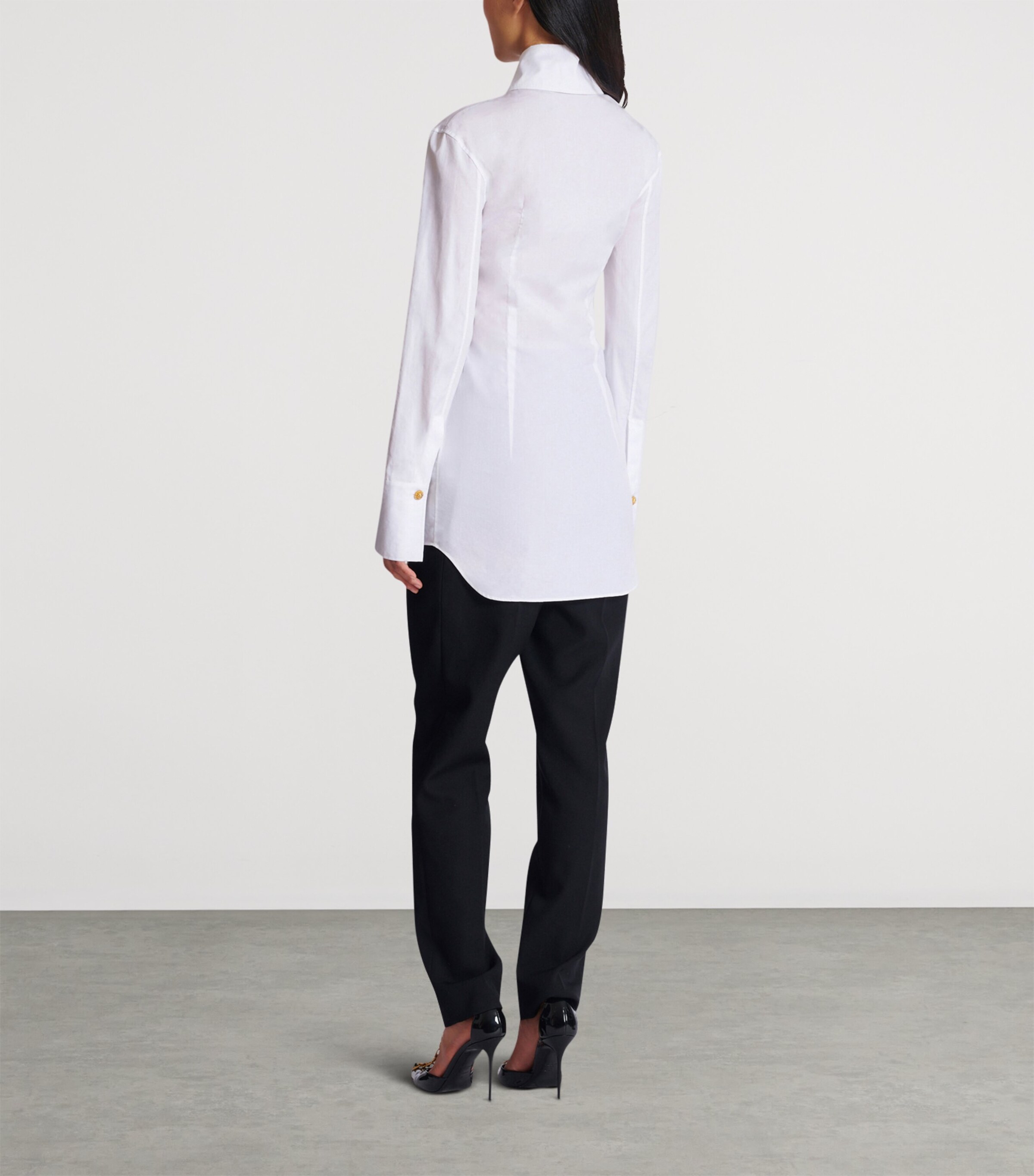 Cotton Poplin Shirt 0FB BLANC OPTIQUE Image 7