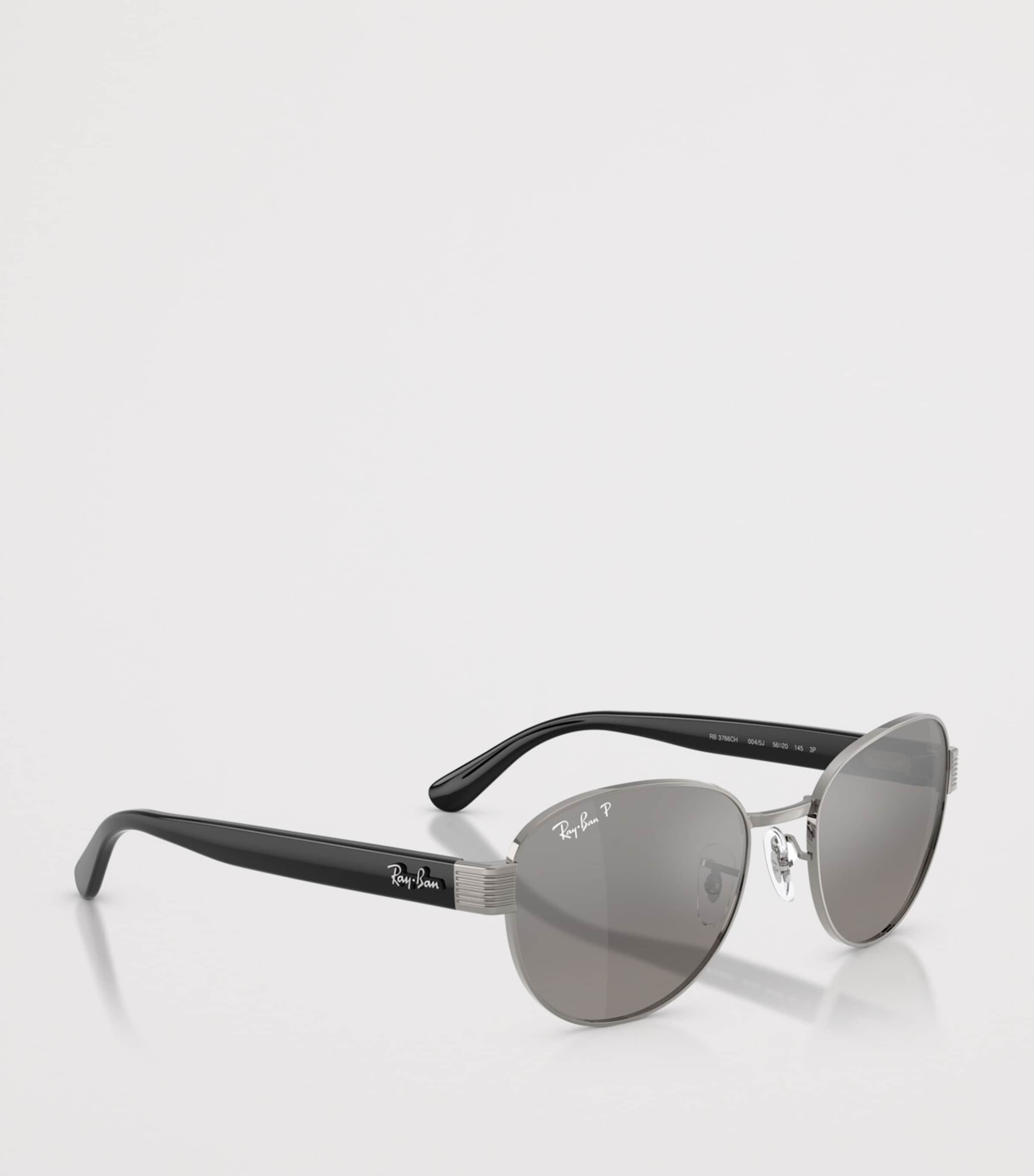 Ray-Ban RB3766 Polarized+ Lenses Square Sunglasses Grey Image 6
