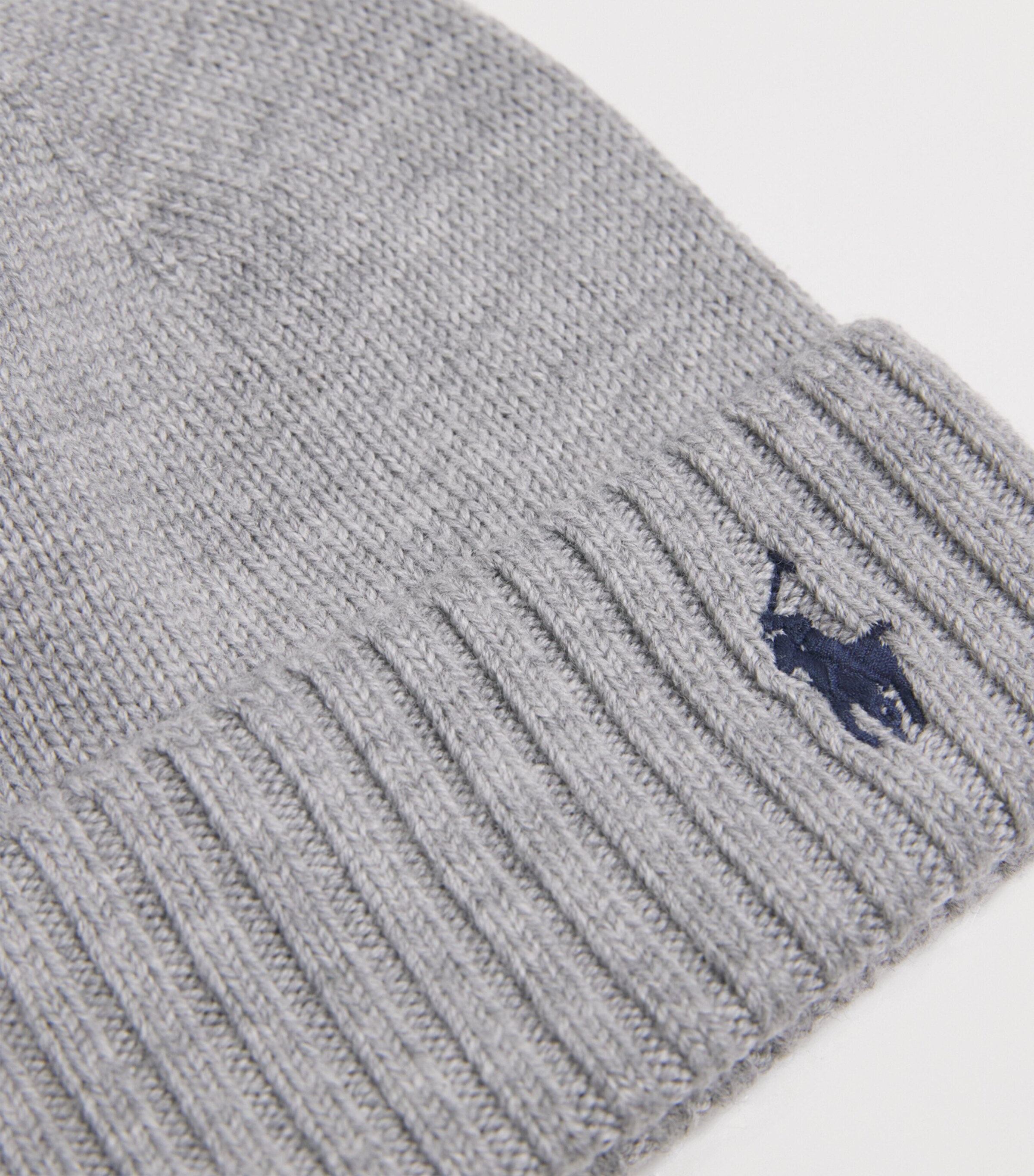 Wool Polo Pony Beanie GREY HTR Image 3