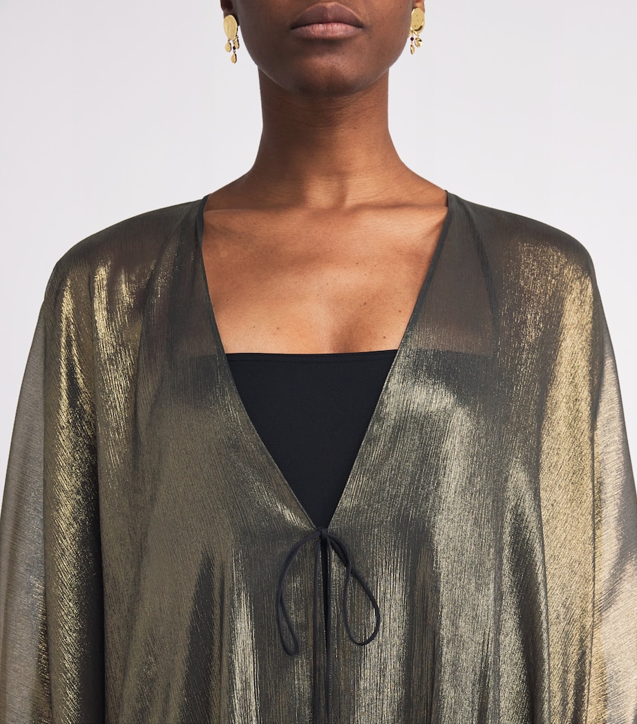 Silk Paradis Kaftan BLACK-GOLD Image 5