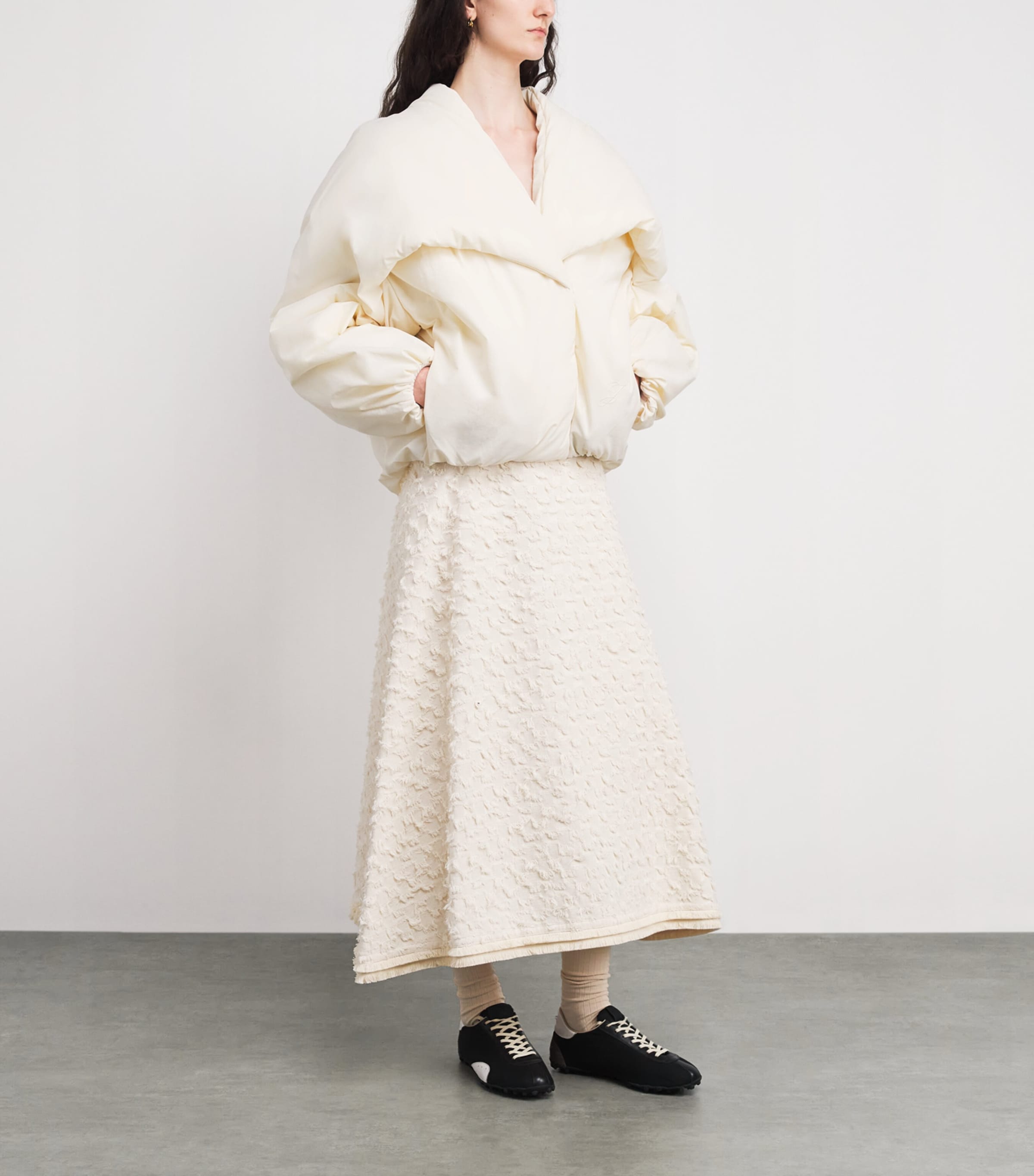 The Châle Bomber Jacket 100 WHITE Image 2