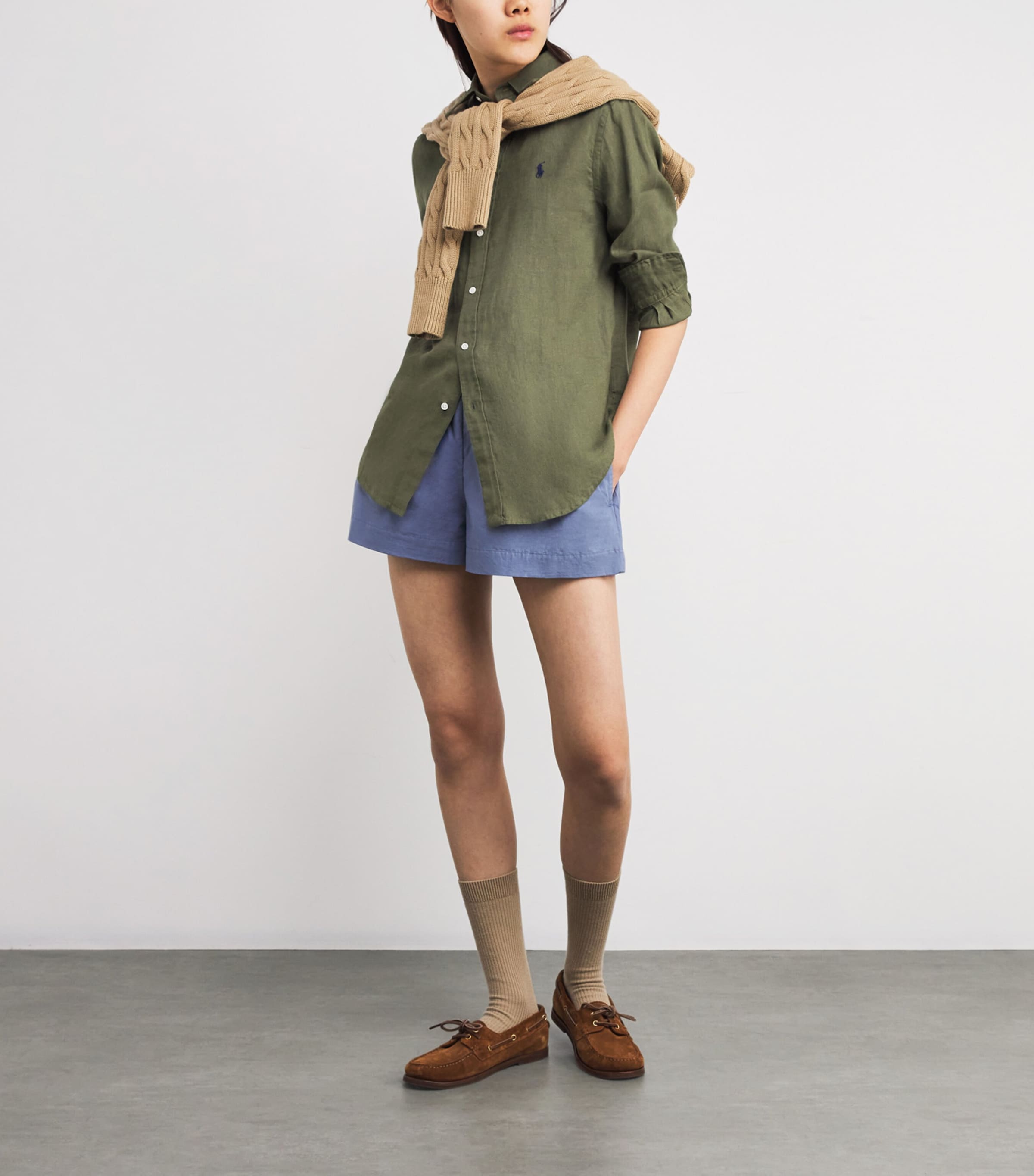 Linen Classic Fit Shirt SUPPLY OLIVE Image 2