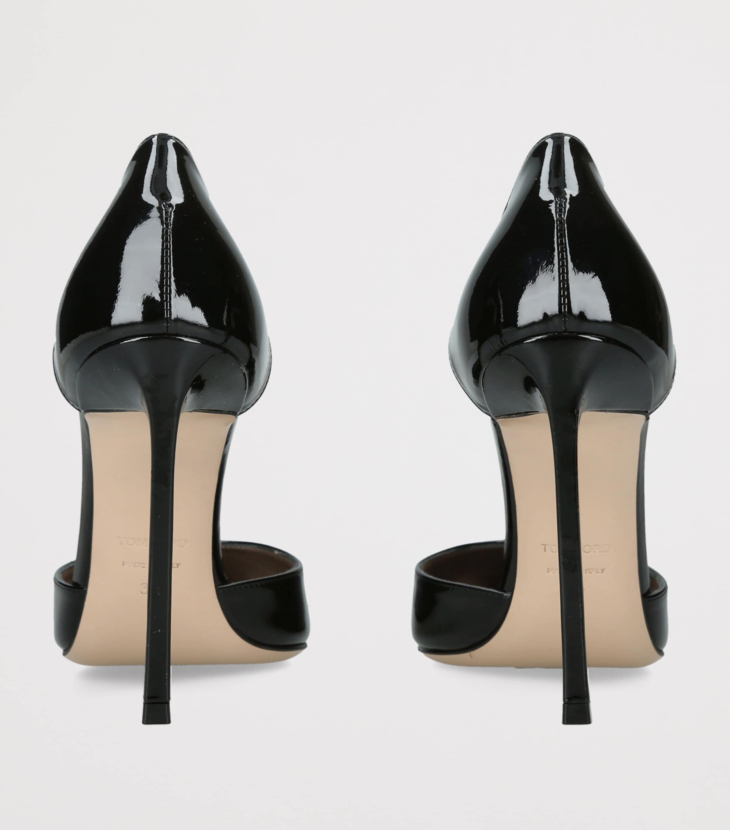 TOM FORD Patent Leather D’Orsay Pumps 105 Black Image 4