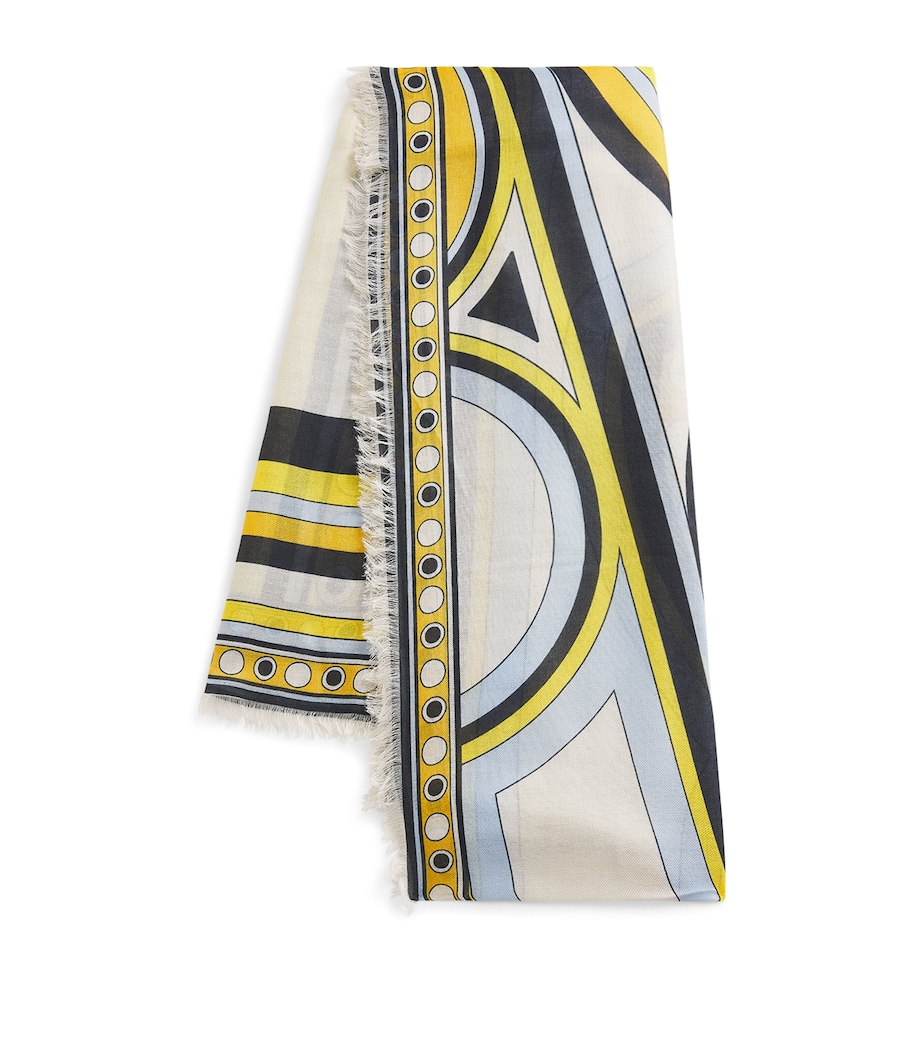 La Doublej Geometric Fringe Scarf Placée Image 1