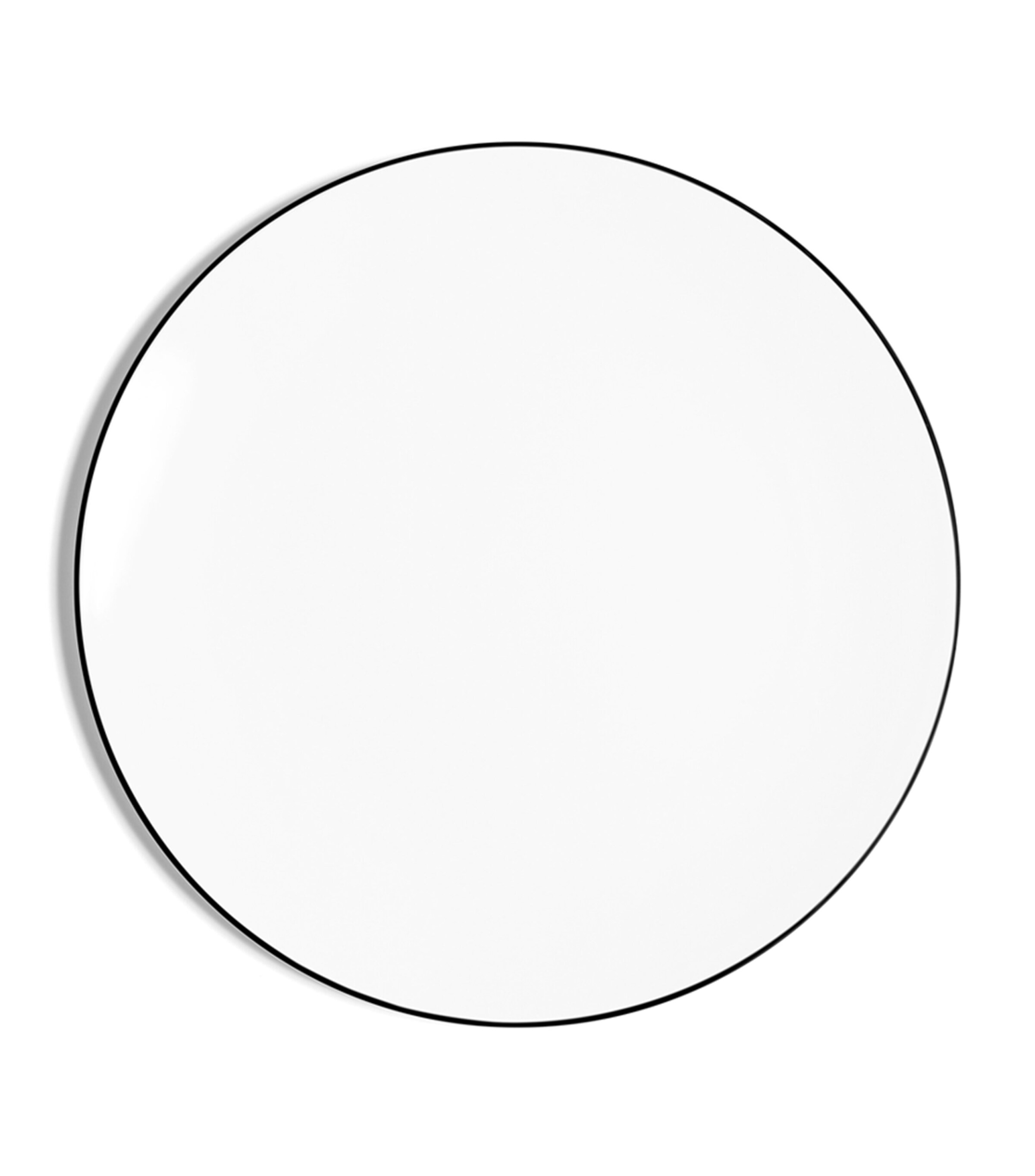 Richard Brendon Line Coupe Salad Plate In Black