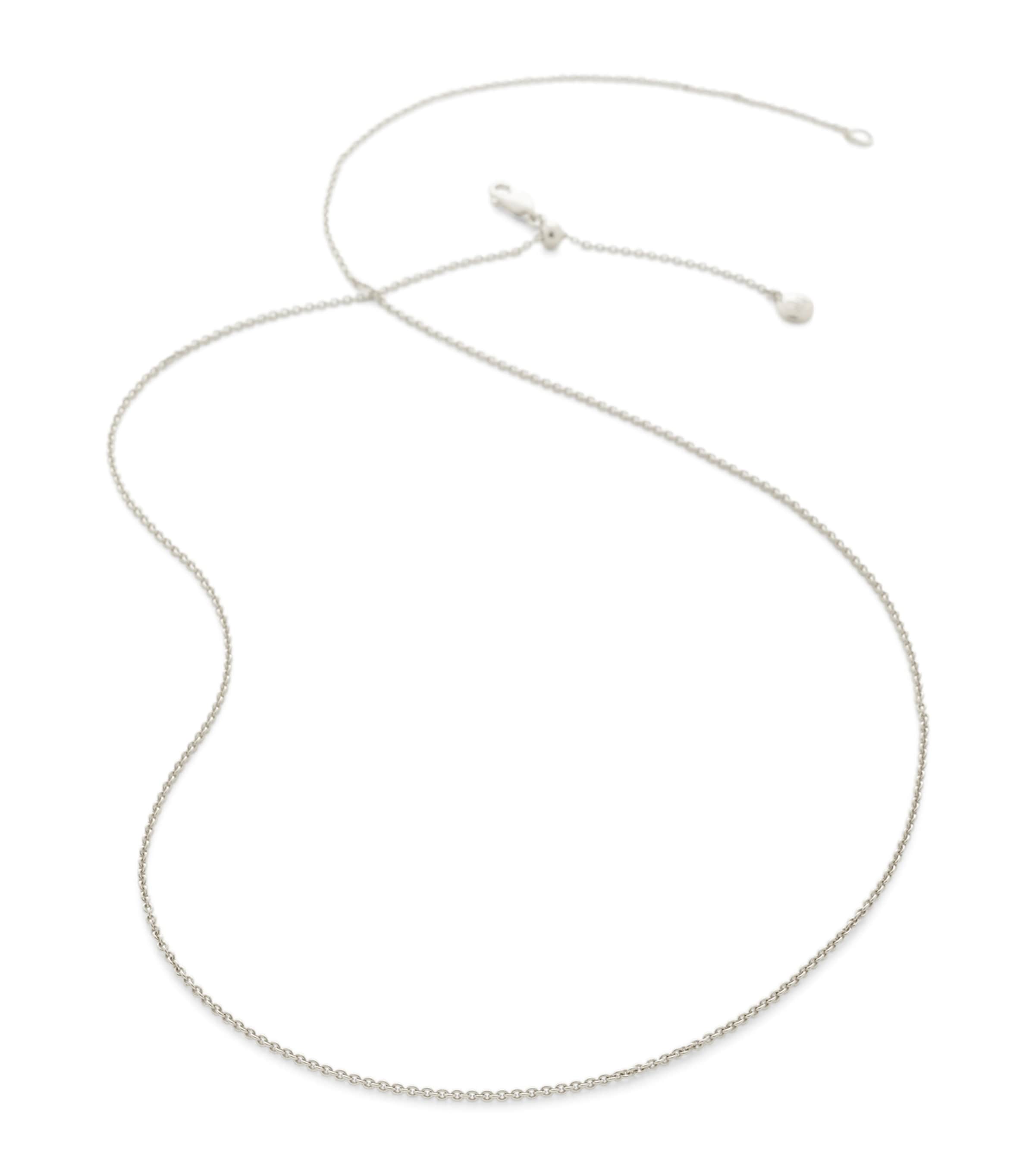 Monica Vinader Sterling Silver Chain Necklace (24cm) Sterling Silver Image 1