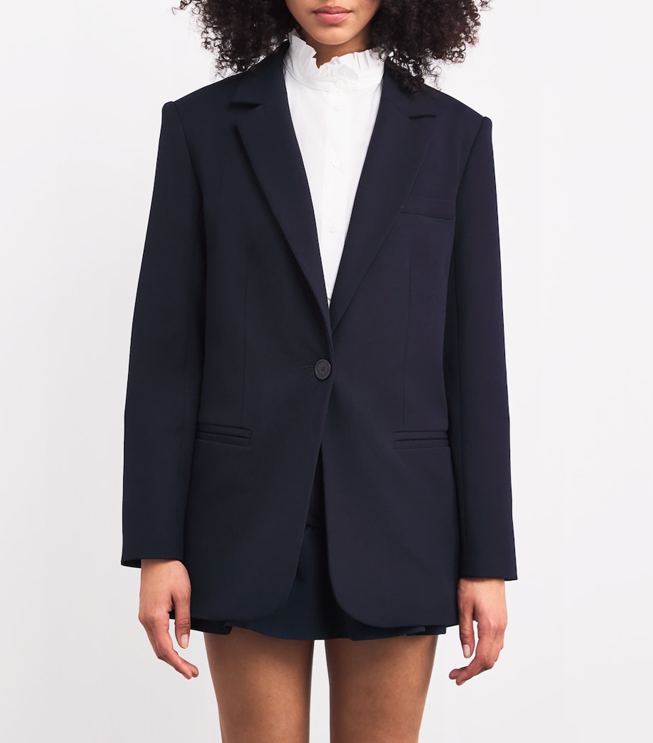 Single-Breasted Blazer NAVY Image 3