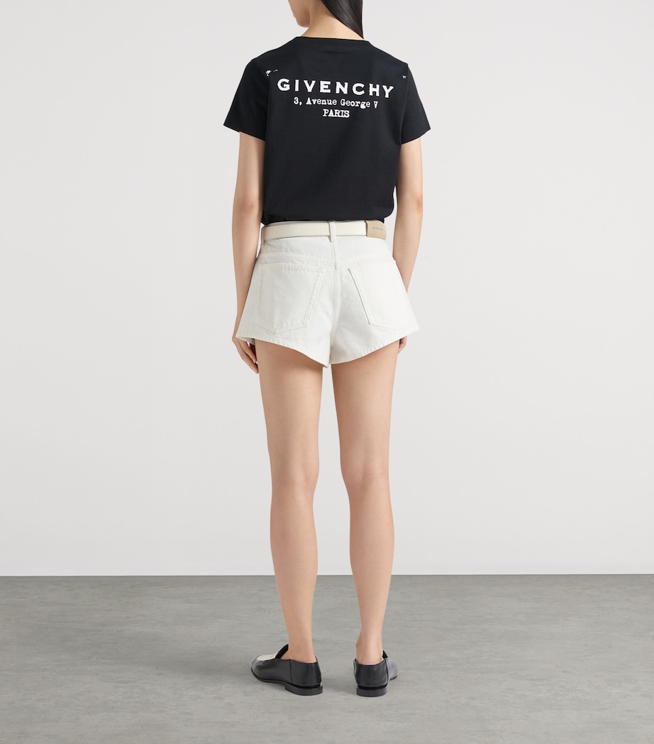 Denim Shorts OFF WHITE Image 3