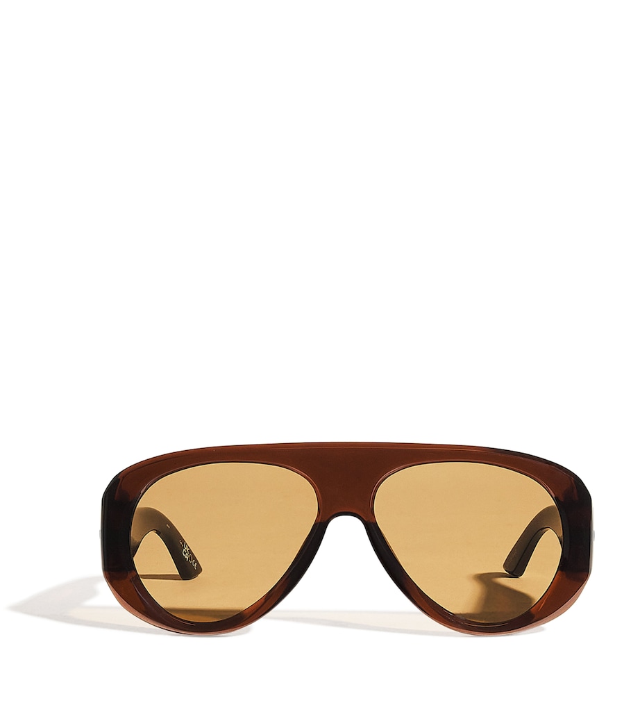Dream Boat Aviator Sunglasses COCOA Image 1
