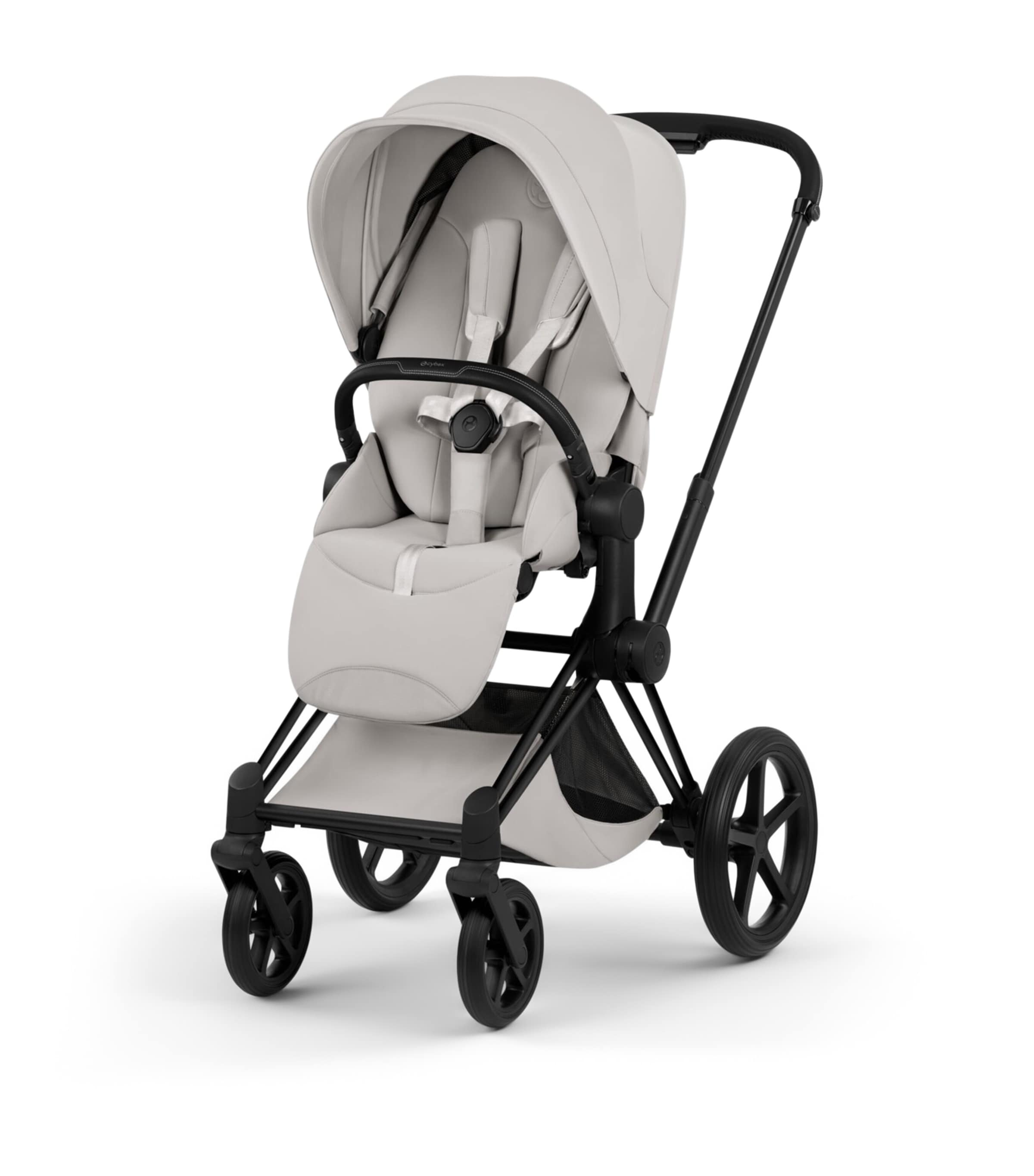 Cybex e-PRIAM Pushchair Frame - Platinum Style Collection Matt Black Image 3