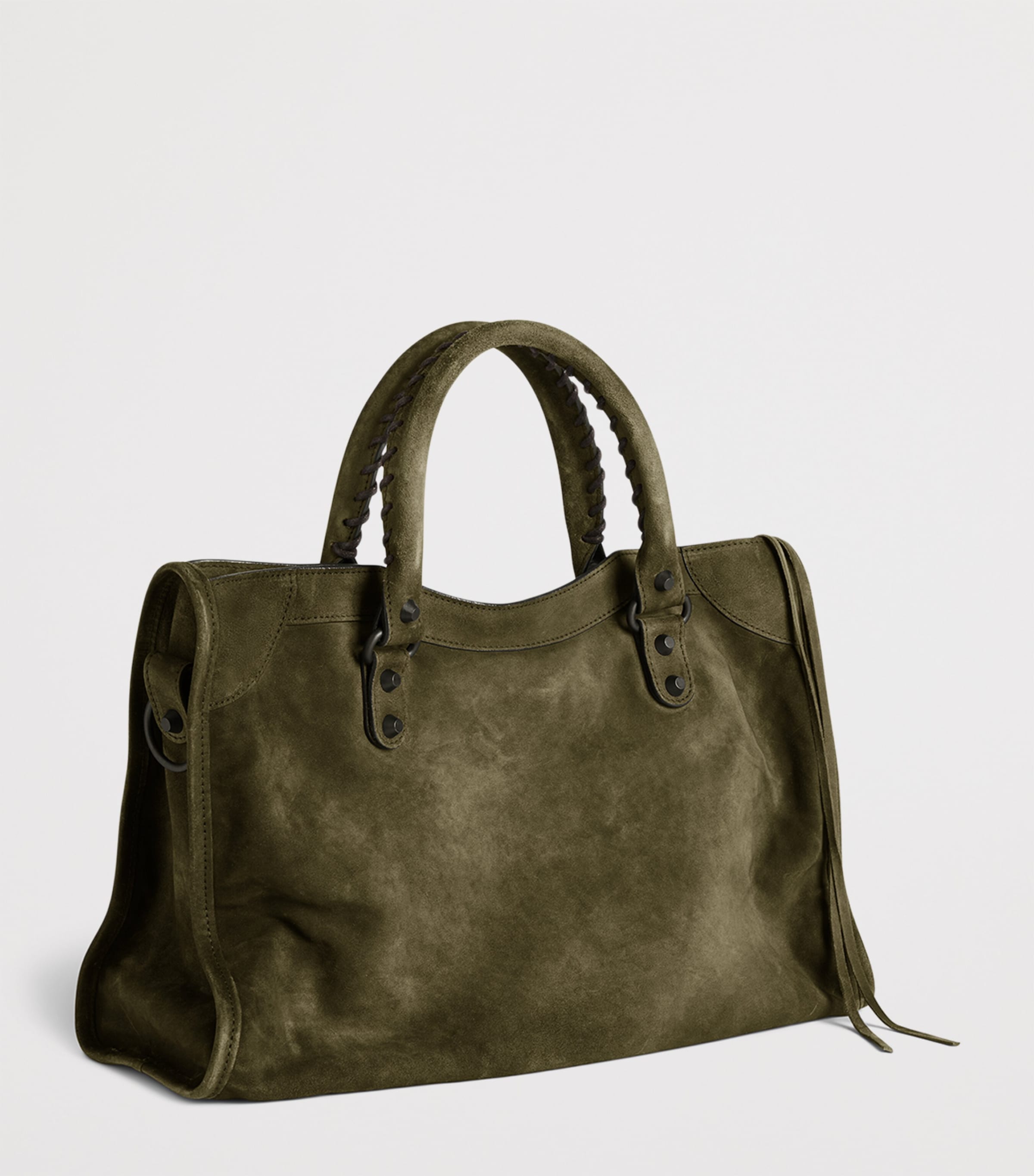 Small Suede Le City Top-Handle Bag 3503 Image 3