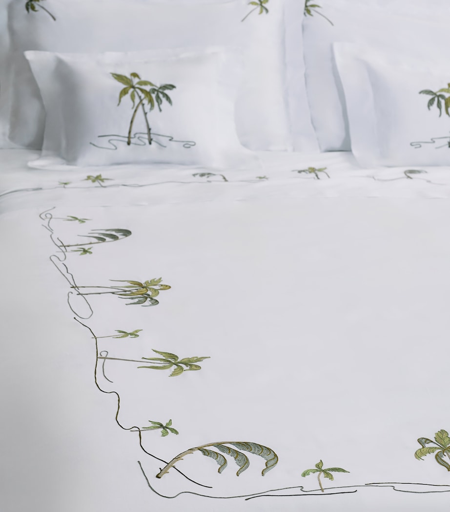 Loretta Caponi Garden of Eden Super King Duvet Cover (260cm x 220cm) White Image 3