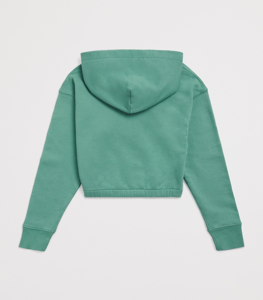 Ralph Lauren Kids Cotton-Blend Polo Pony Hoodie (7-14 Years) Fairway Green Image 2