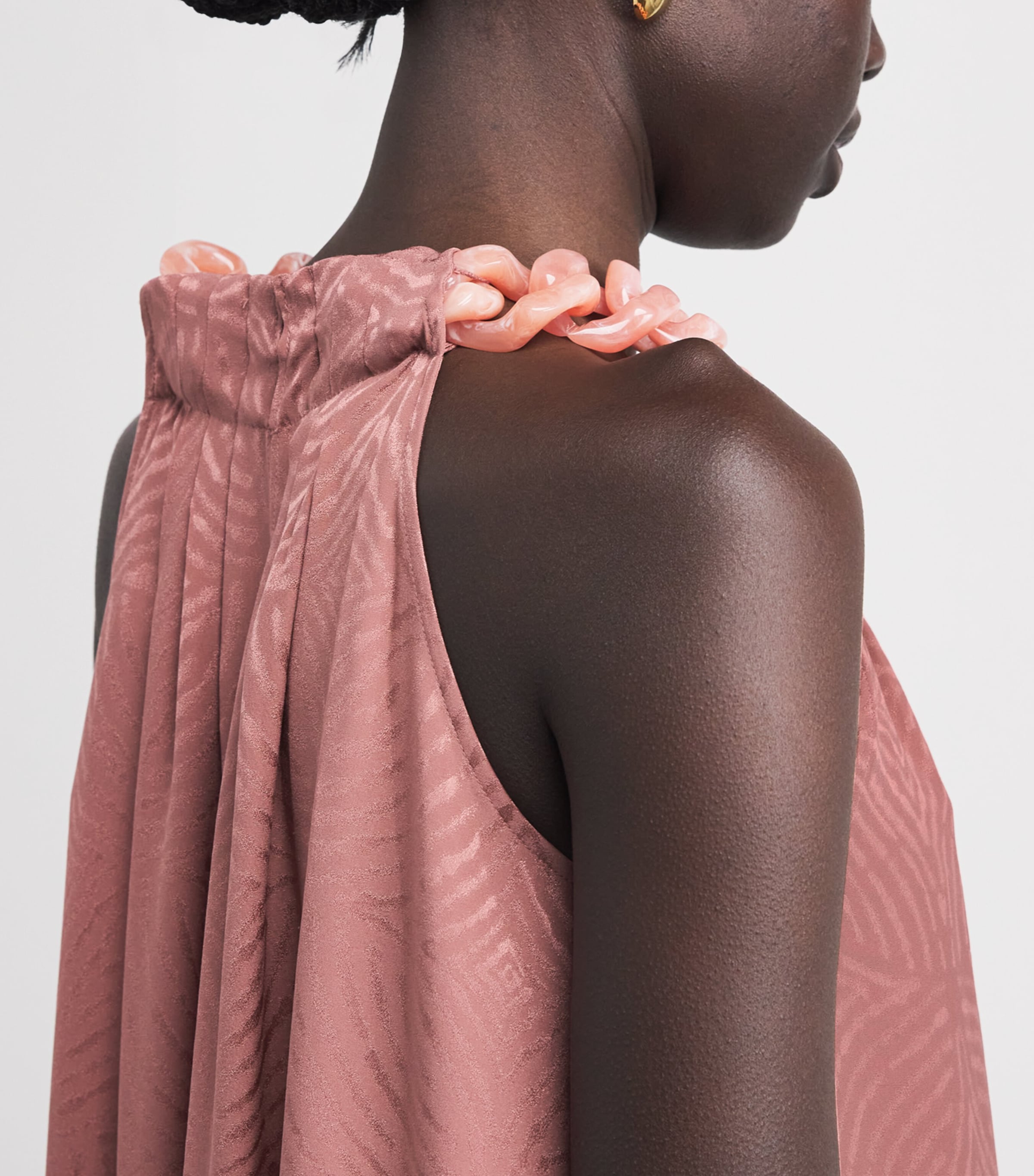 Joseph Womens Silk Parc Maxi Dress Musk Image 5