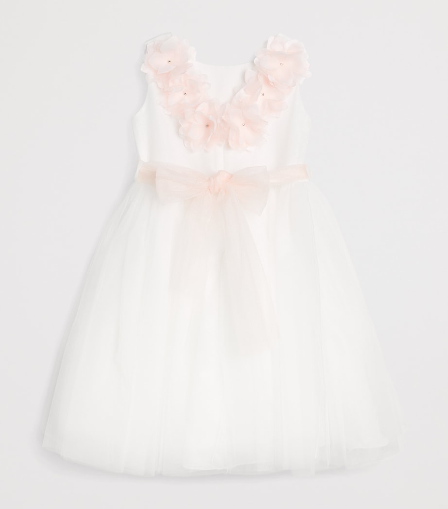 Floral-Appliqué Dress (2-14 Years) PEACH Image 2