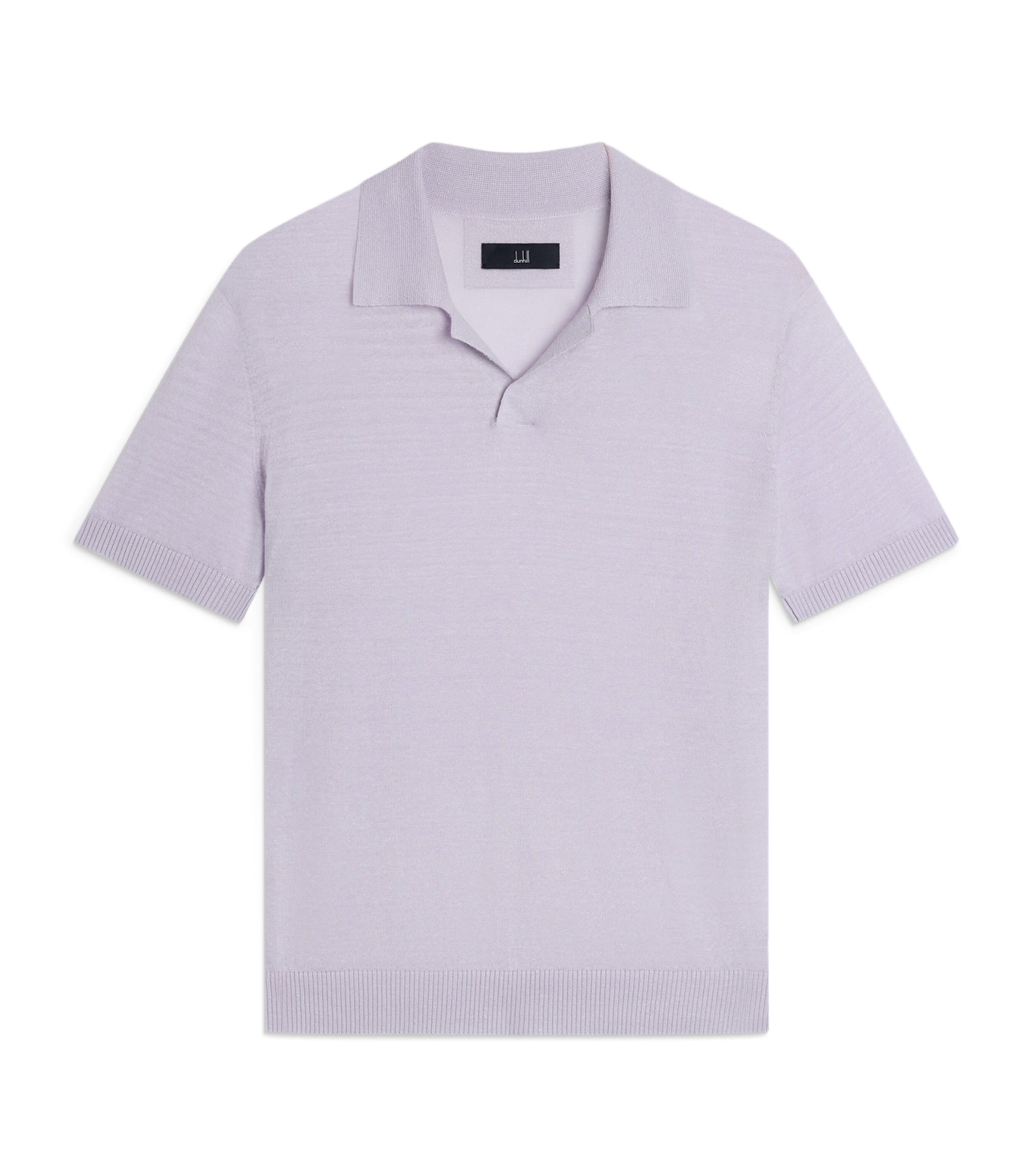 Dunhill Mens Linen-Cashmere Polo Shirt Image 1