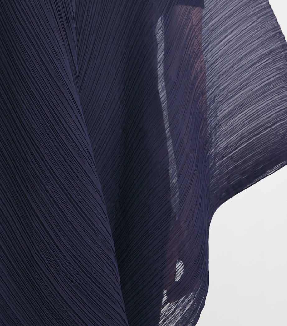 Pleats Please Issey Miyake Womens Madame-T May Stole Navy Image 3