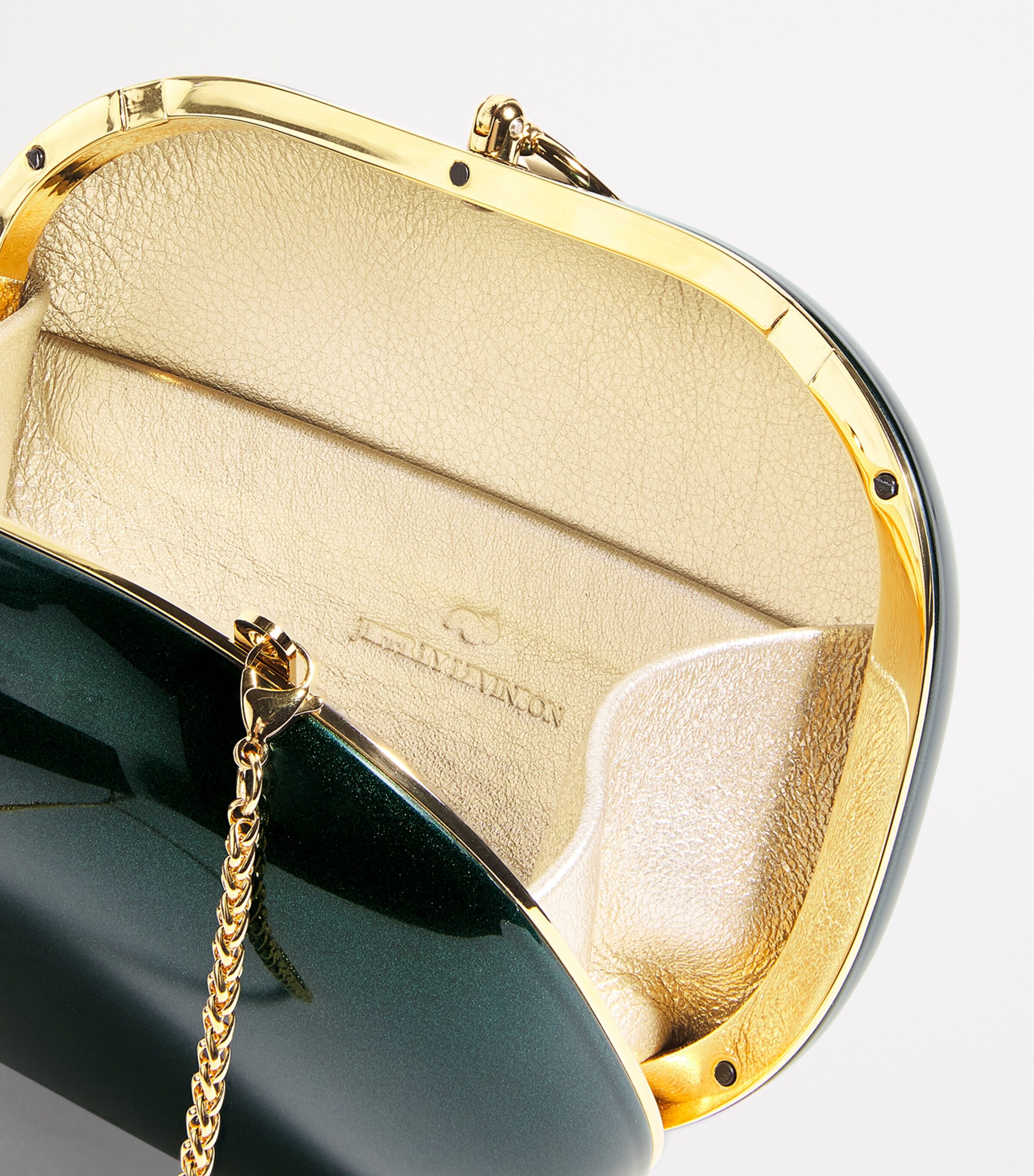 Oval Elina Clutch Bag BRITISH RACING GREEN Image 4